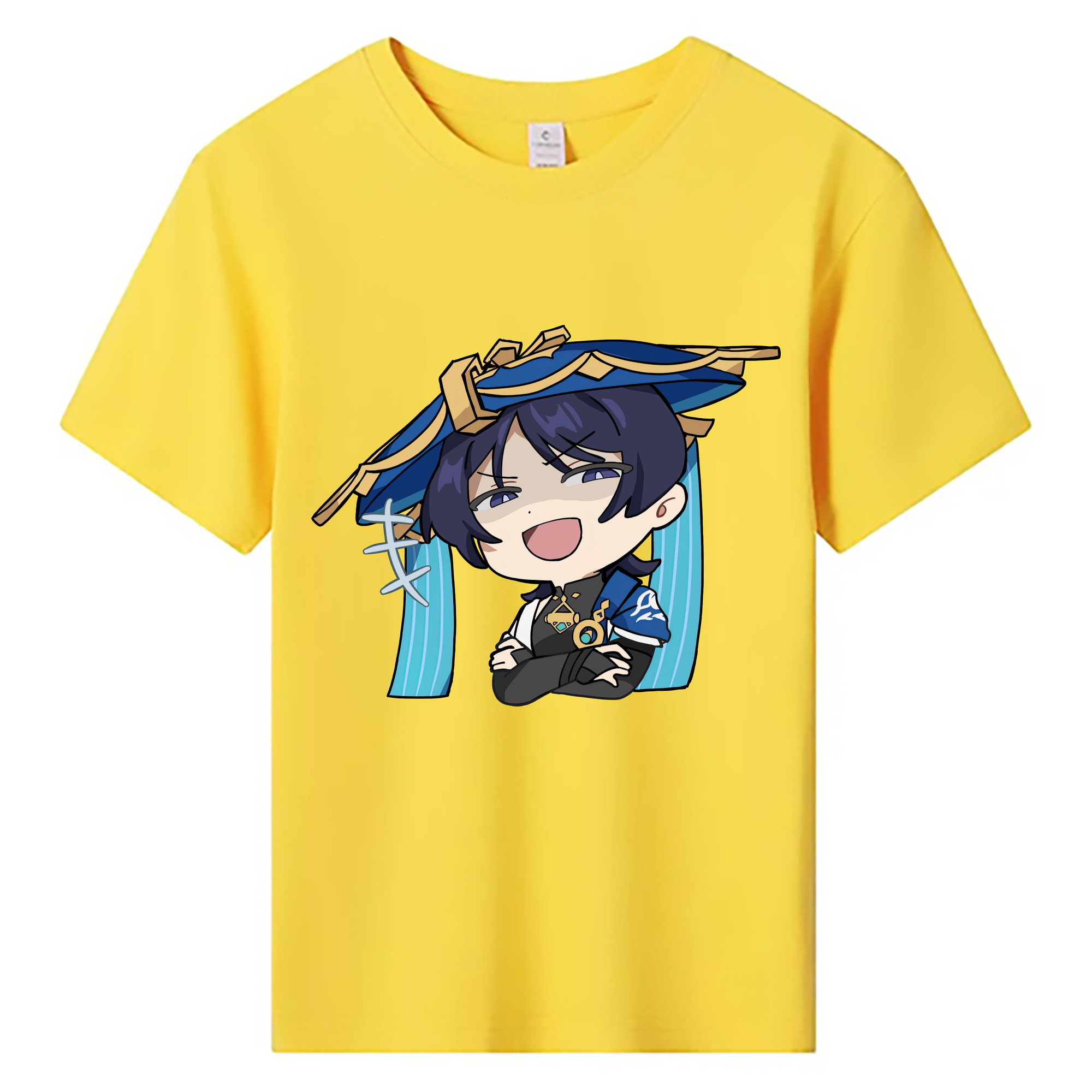 げんし神 さんペい genshin Sanpei 綿100％キッズTシャツ（フロントプリント）