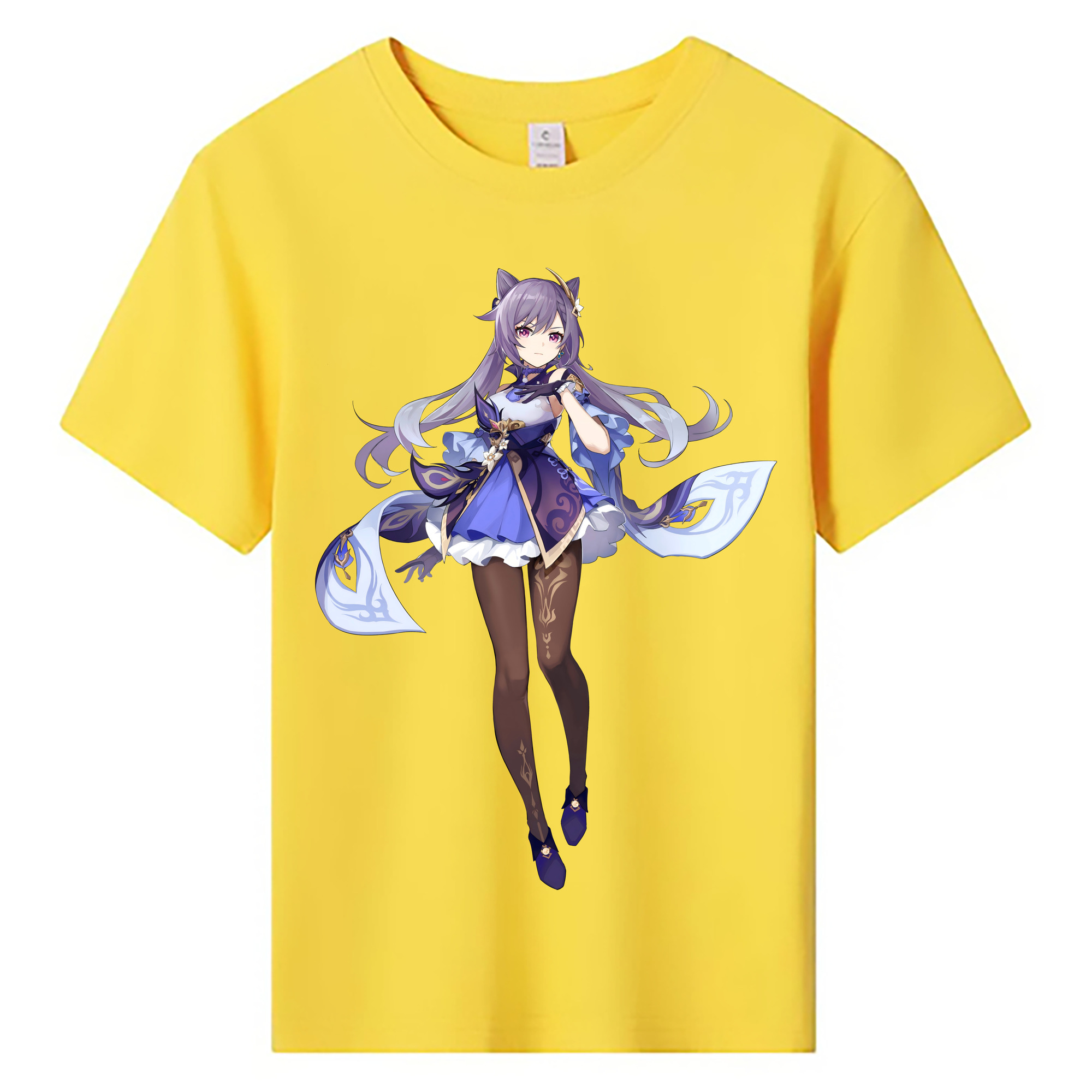 げんし神 刻晴 こくせい genshin Kokusei 綿100％キッズTシャツ（フロントプリント）