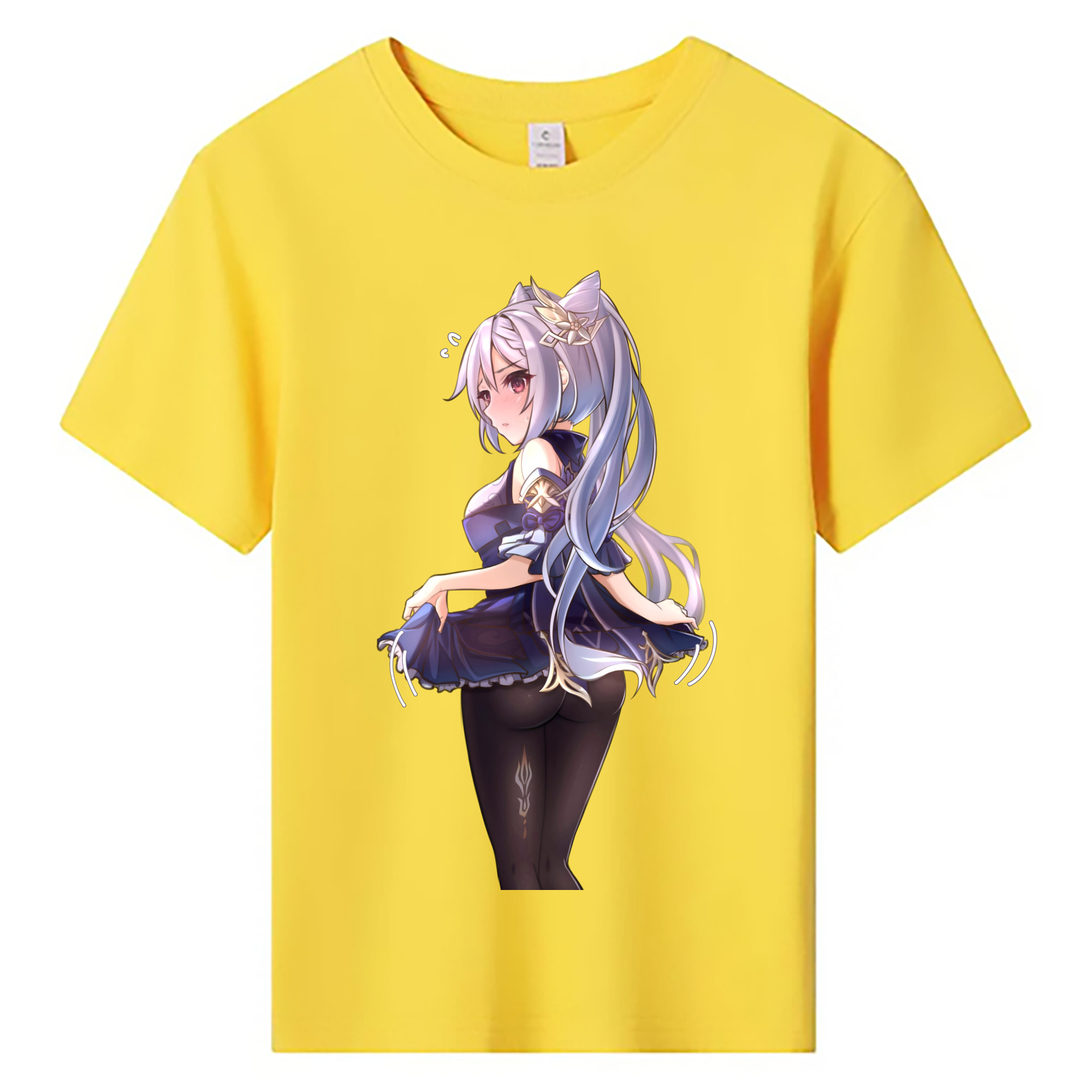 げんし神 刻晴 こくせい genshin Kokusei 綿100％キッズTシャツ（フロントプリント）
