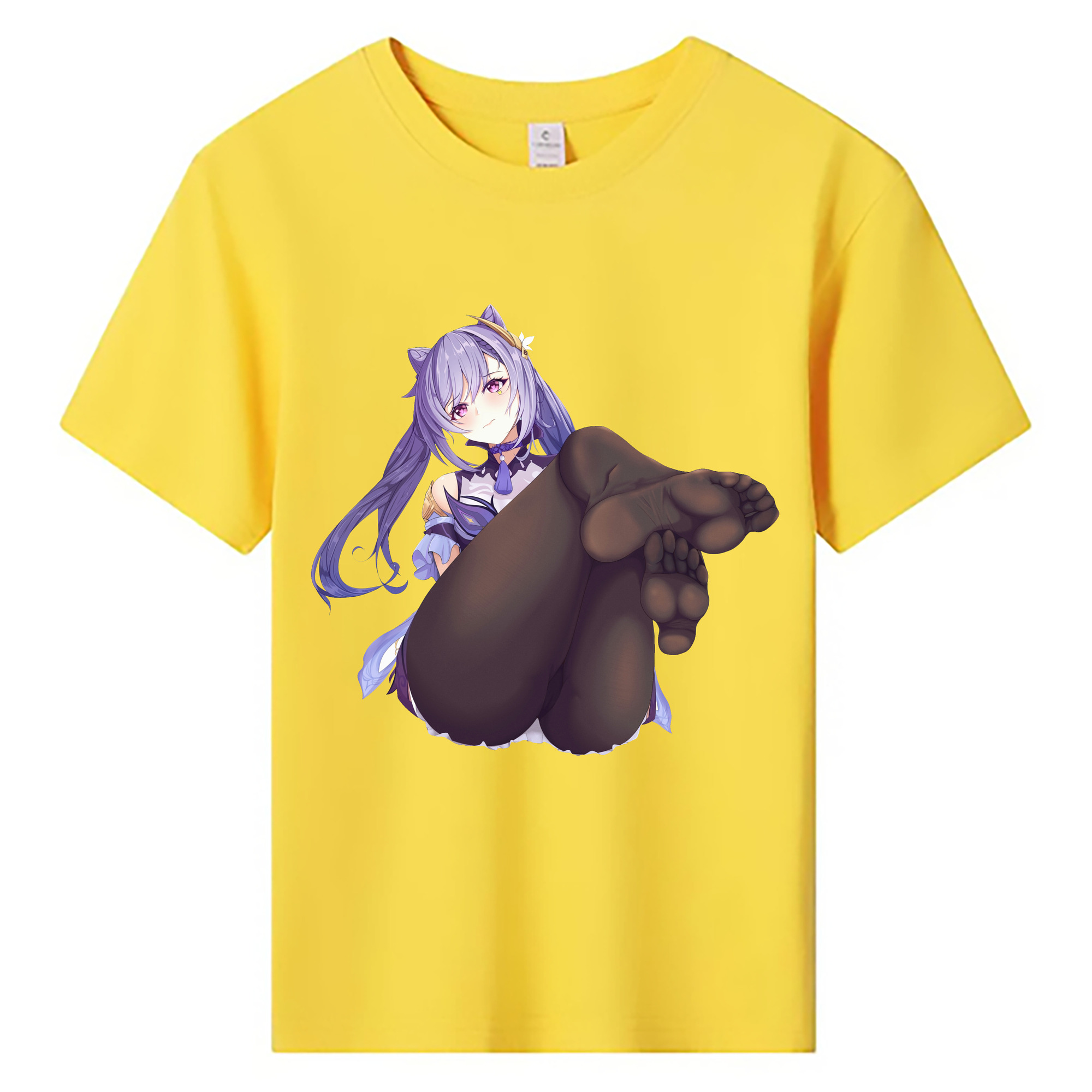 げんし神 刻晴 こくせい genshin Kokusei 綿100％キッズTシャツ（フロントプリント）
