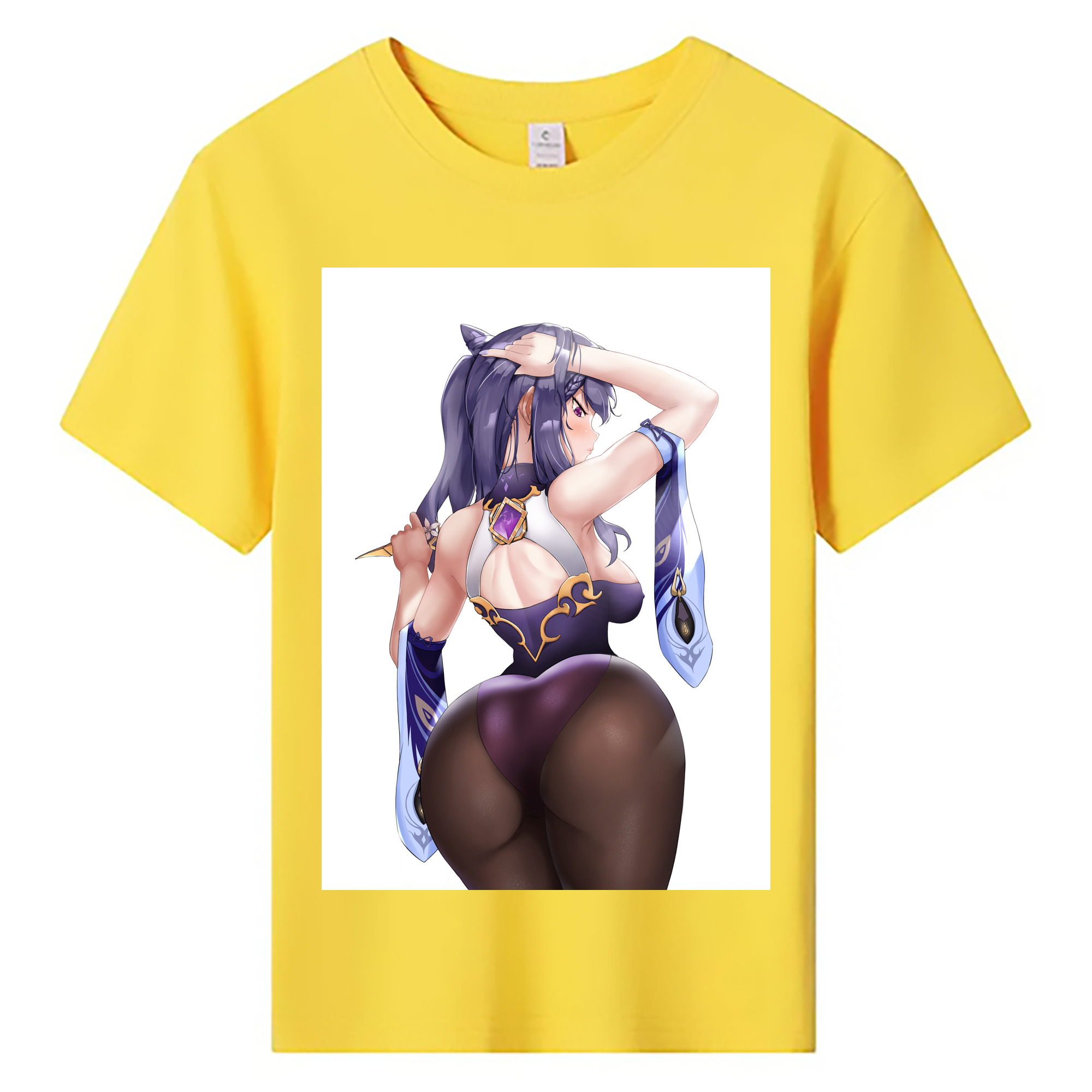 げんし神 刻晴 こくせい genshin Kokusei 綿100％キッズTシャツ（フロントプリント）