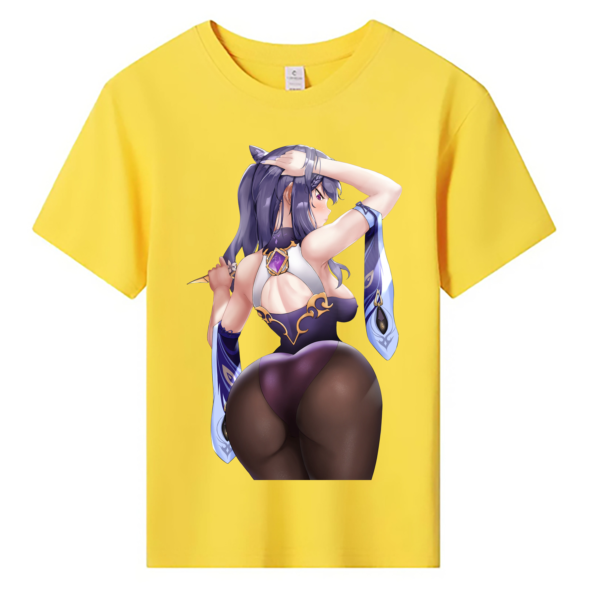 げんし神 刻晴 こくせい genshin Kokusei 綿100％キッズTシャツ（フロントプリント）