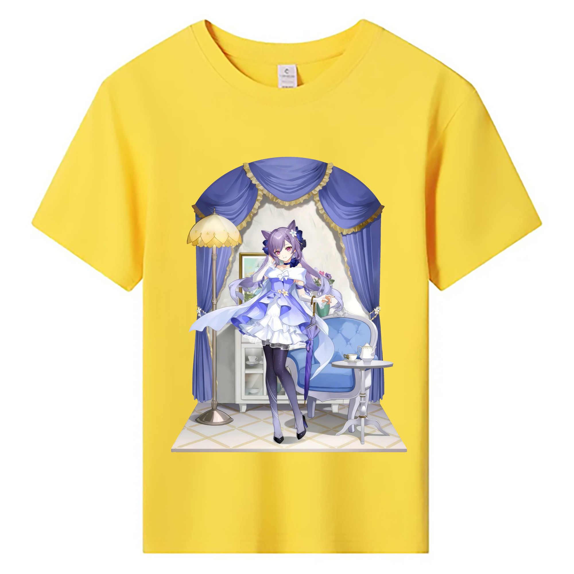 げんし神 刻晴 こくせい genshin Kokusei 綿100％キッズTシャツ（フロントプリント）