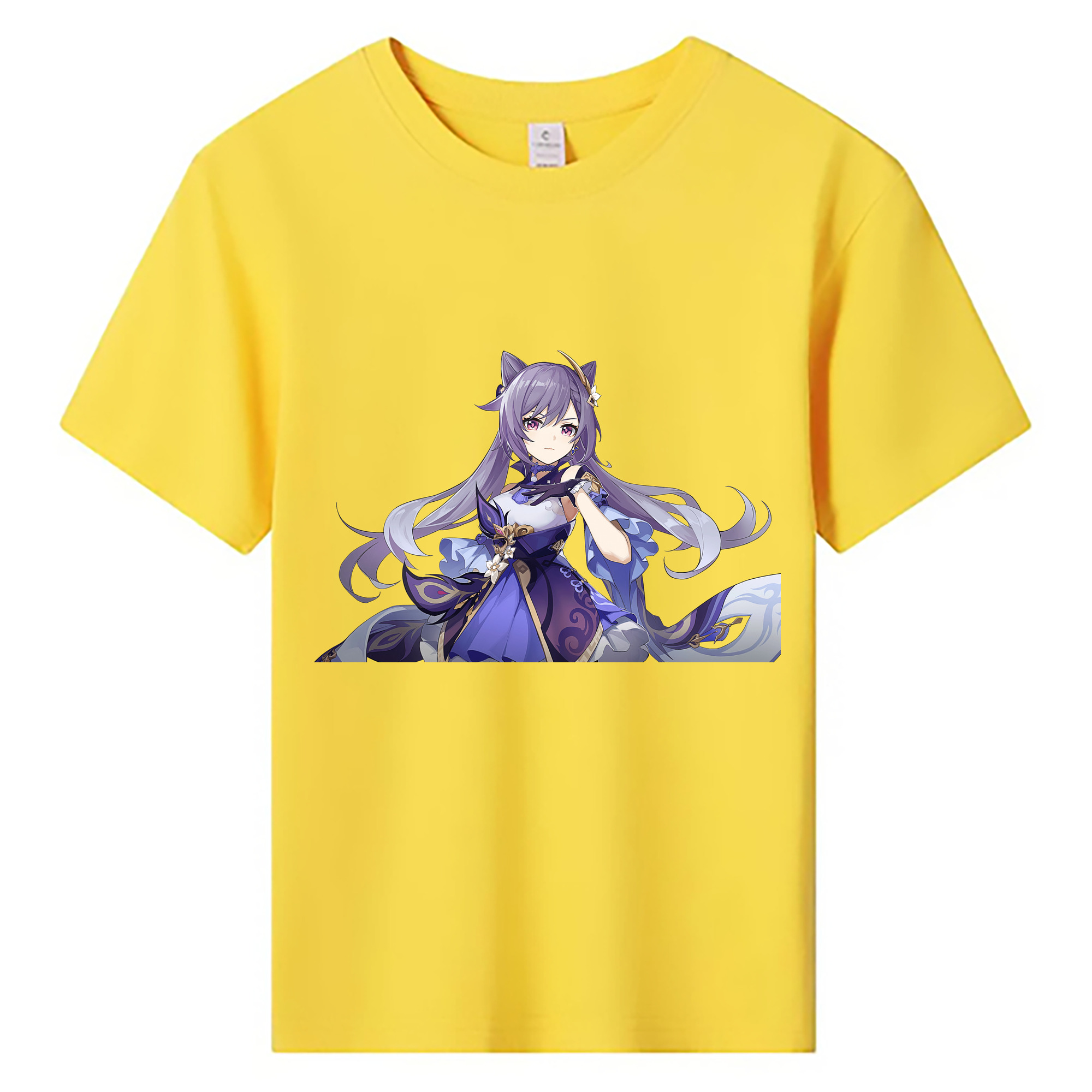 げんし神 刻晴 こくせい genshin Kokusei 綿100％キッズTシャツ（フロントプリント）
