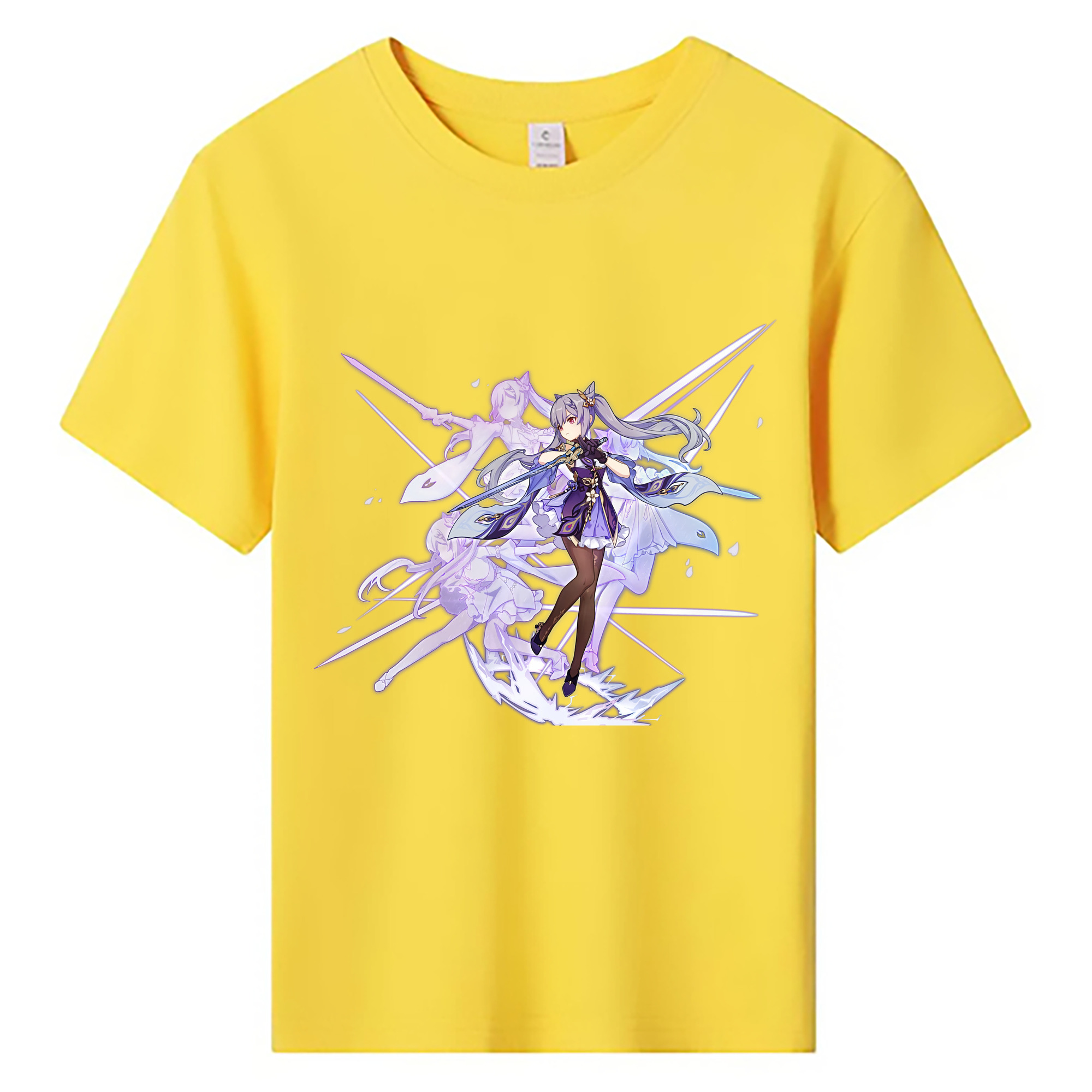 げんし神 刻晴 こくせい genshin Kokusei 綿100％キッズTシャツ（フロントプリント）