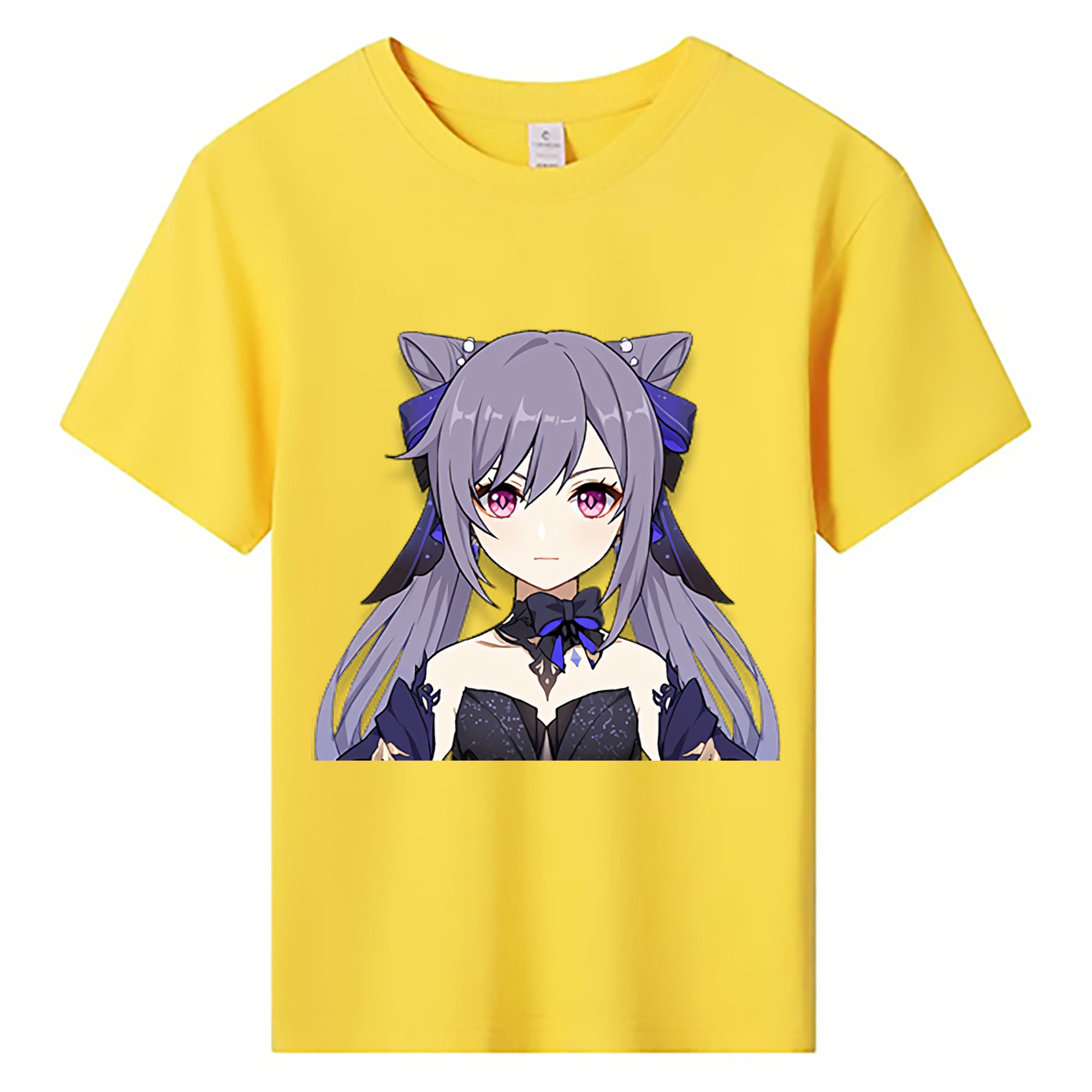 げんし神 刻晴 こくせい genshin Kokusei 綿100％キッズTシャツ（フロントプリント）