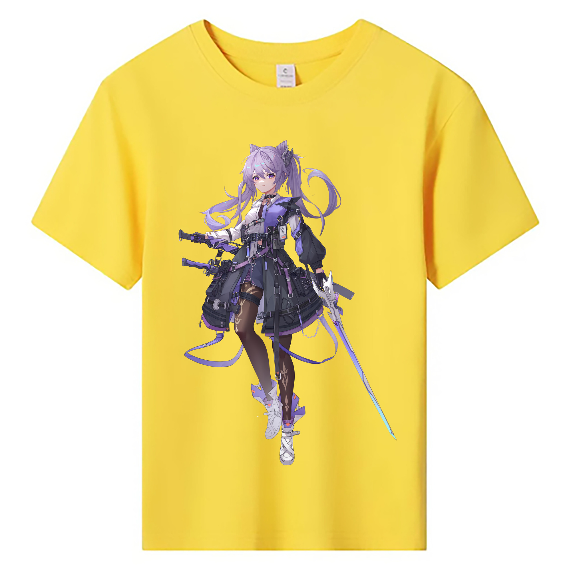 げんし神 刻晴 こくせい genshin Kokusei 綿100％キッズTシャツ（フロントプリント）