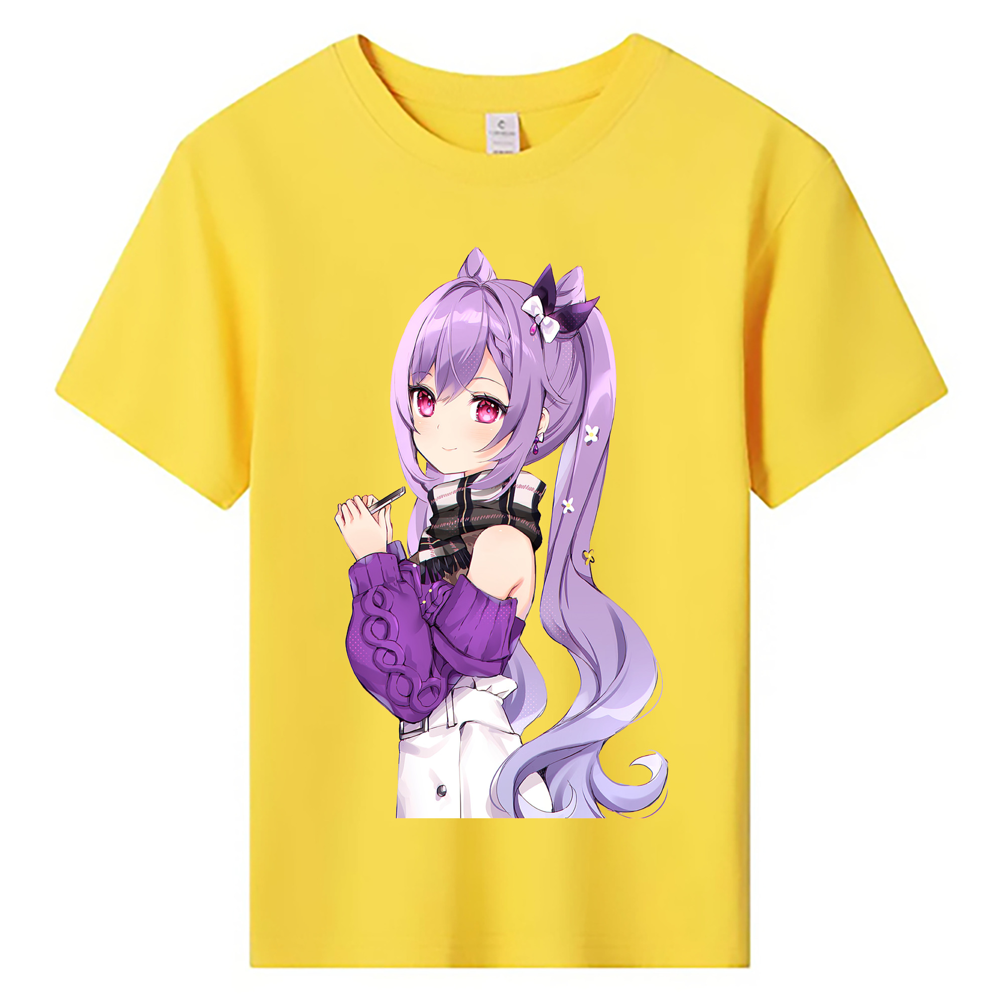 げんし神 刻晴 こくせい genshin Kokusei 綿100％キッズTシャツ（フロントプリント）