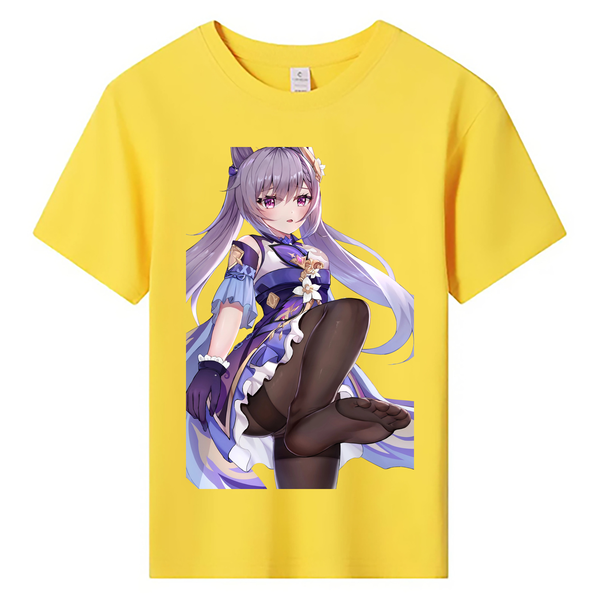 げんし神 刻晴 こくせい genshin Kokusei 綿100％キッズTシャツ（フロントプリント）