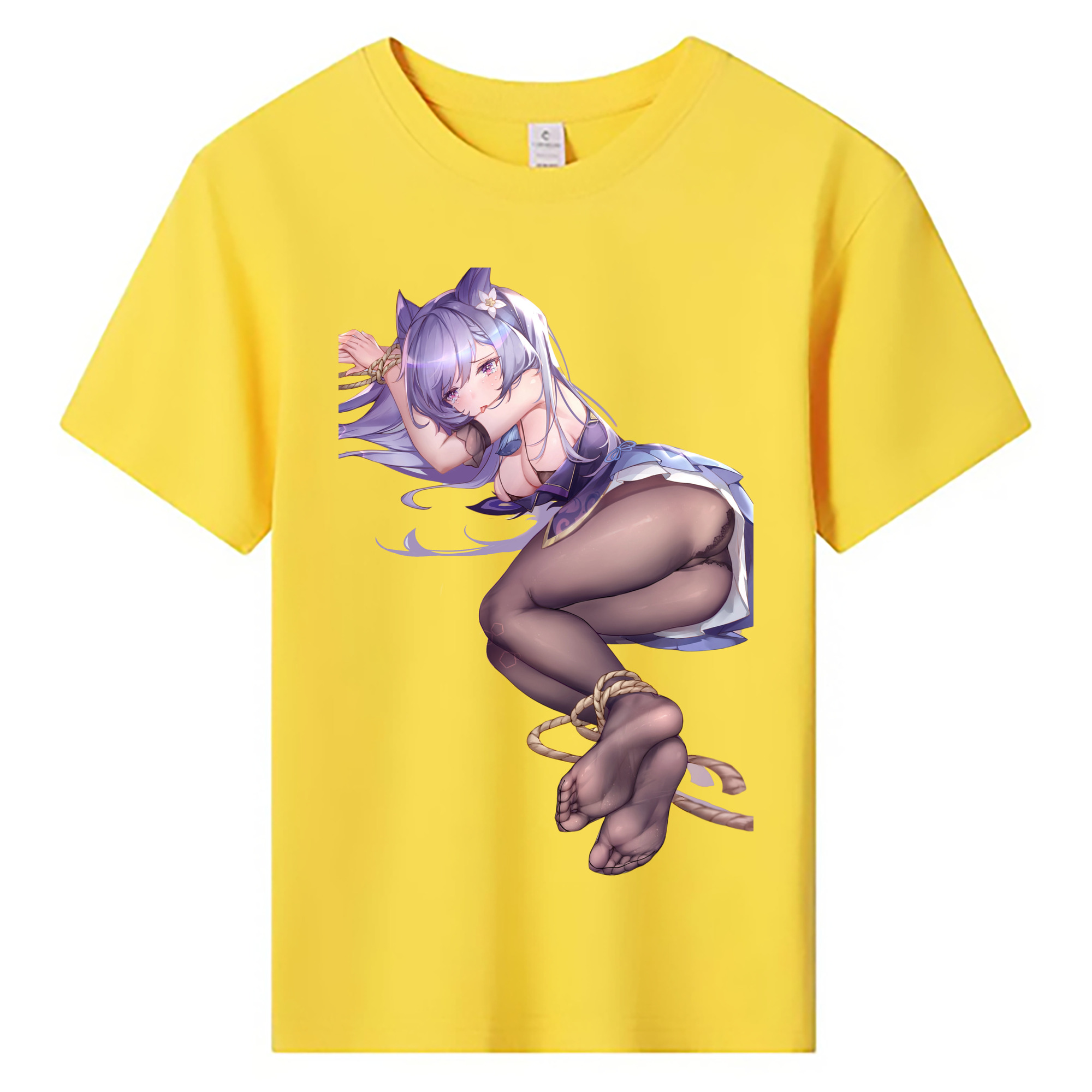 げんし神 刻晴 こくせい genshin Kokusei 綿100％キッズTシャツ（フロントプリント）