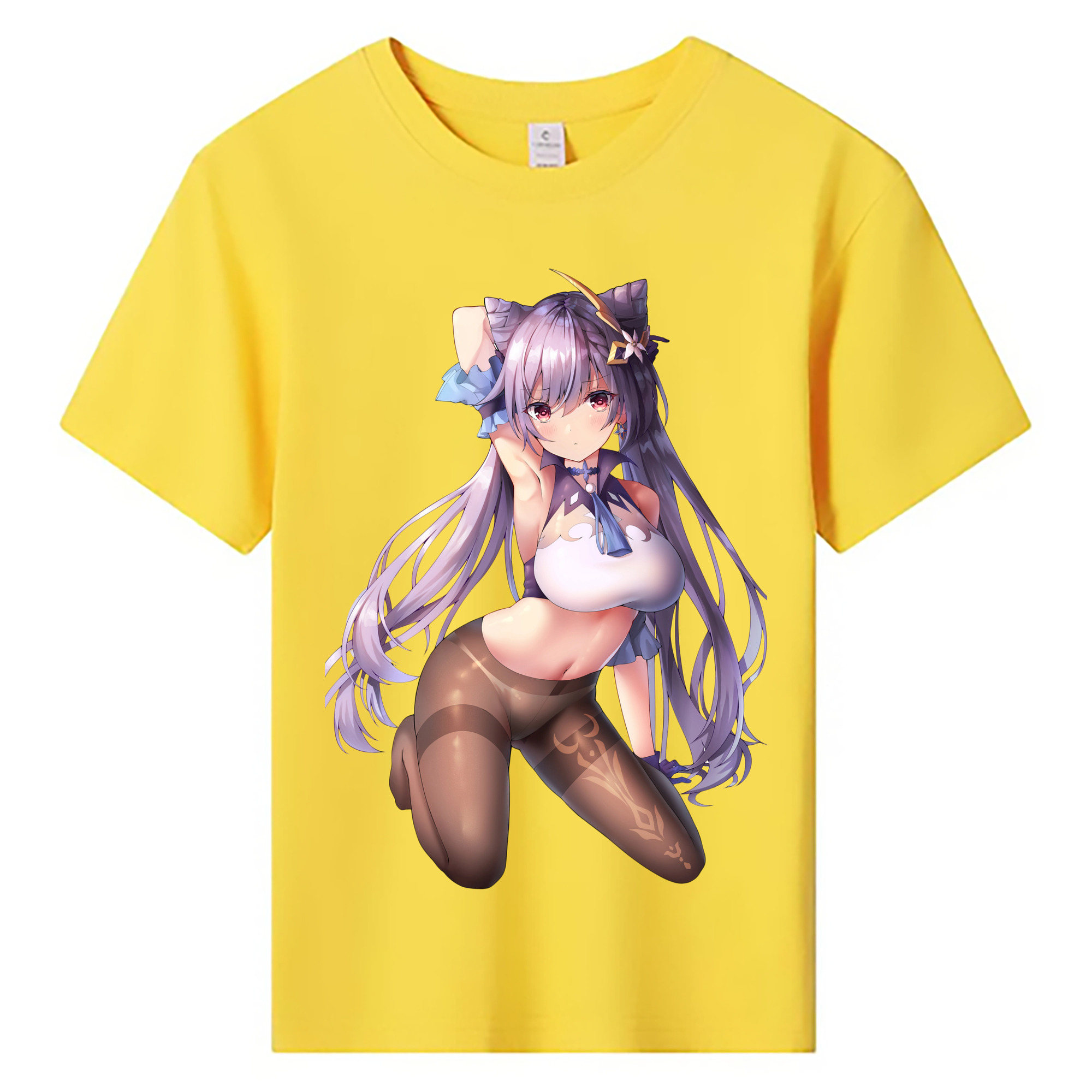 げんし神 刻晴 こくせい genshin Kokusei 綿100％キッズTシャツ（フロントプリント）