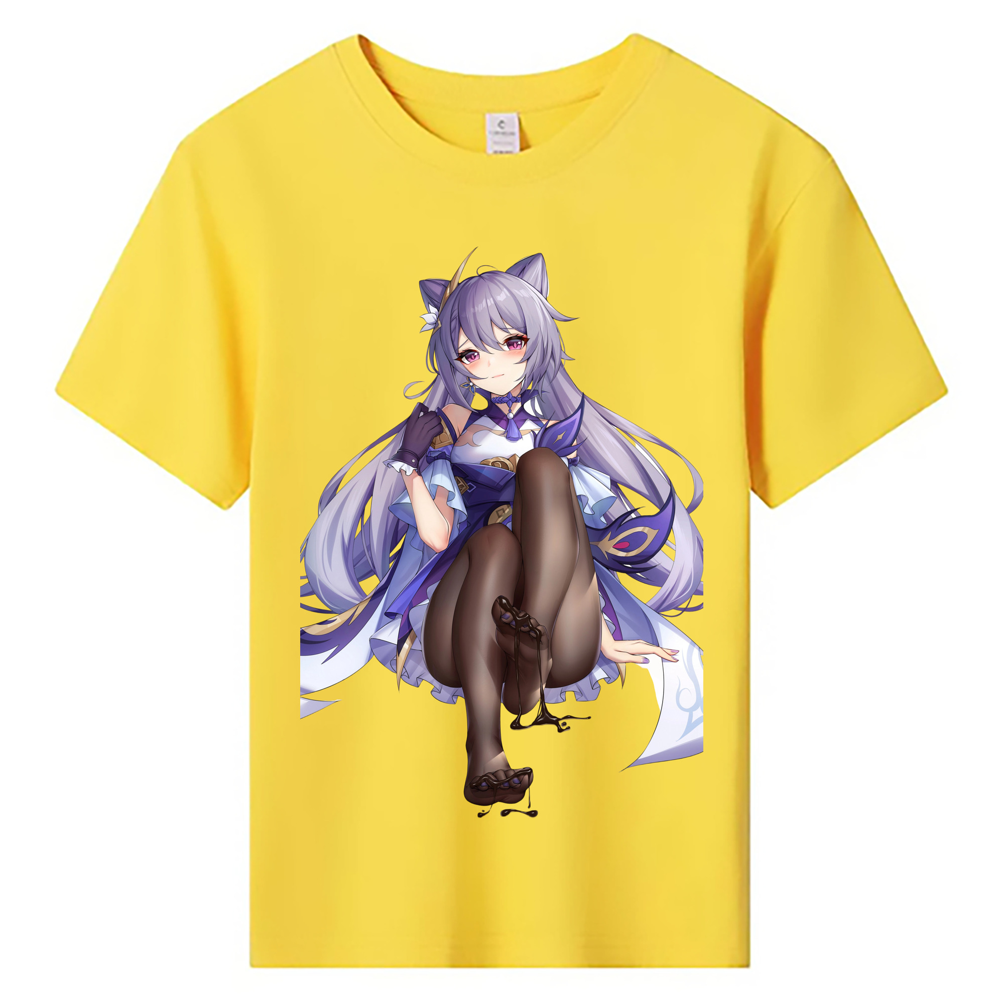 げんし神 刻晴 こくせい genshin Kokusei 綿100％キッズTシャツ（フロントプリント）