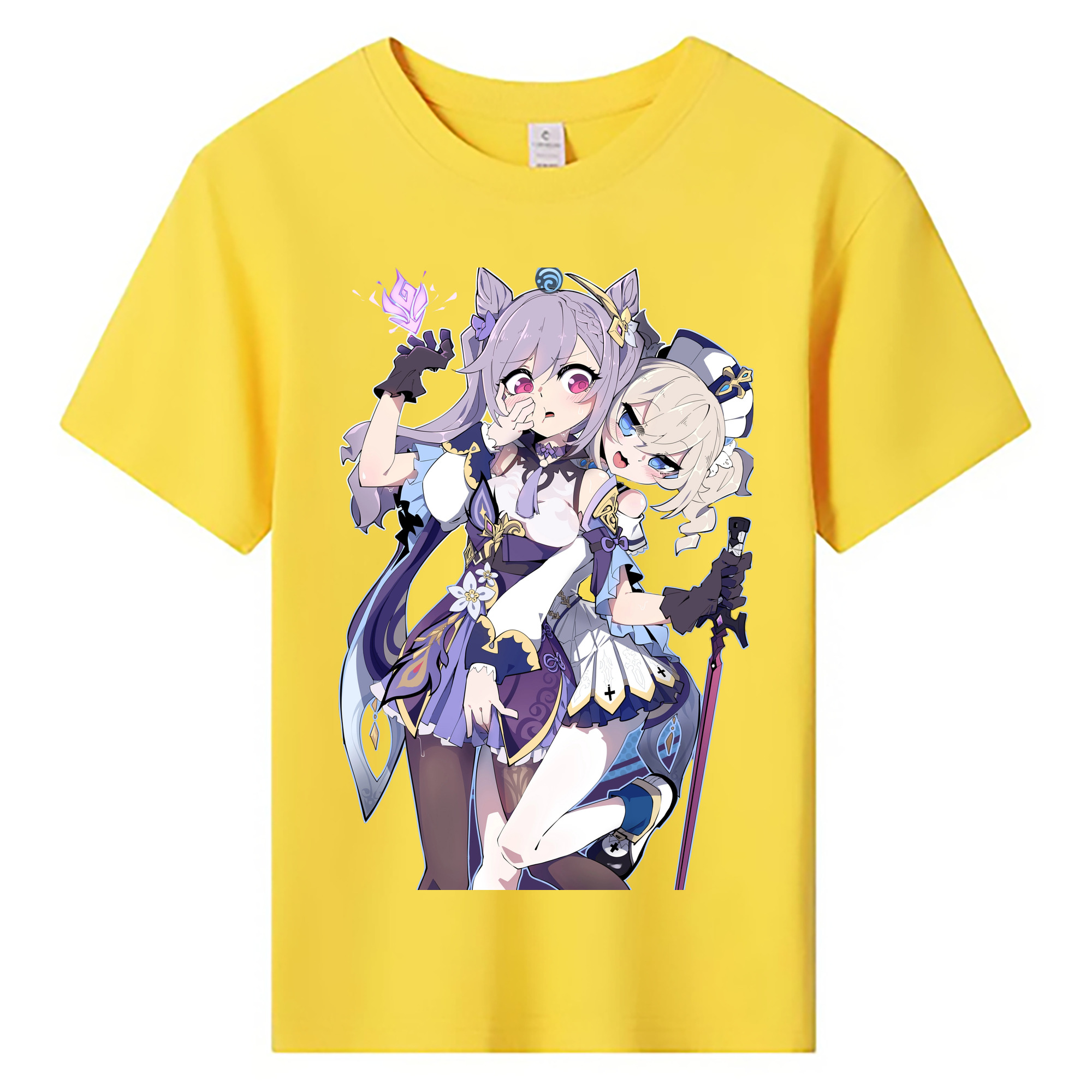 げんし神 刻晴 こくせい genshin Kokusei 綿100％キッズTシャツ（フロントプリント）