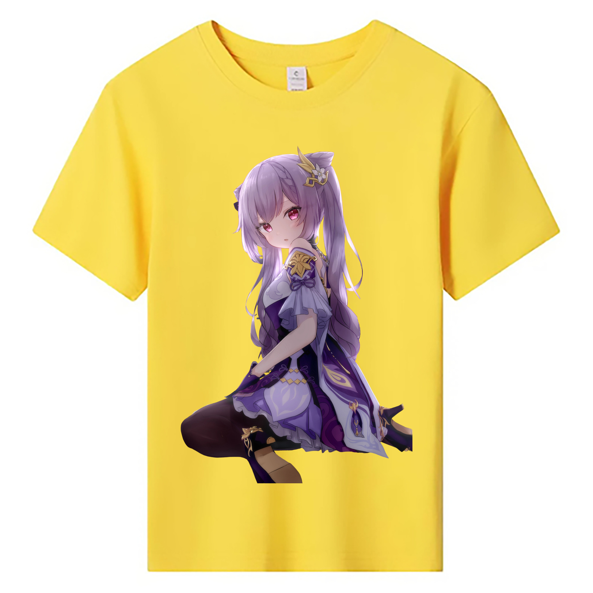 げんし神 刻晴 こくせい genshin Kokusei 綿100％キッズTシャツ（フロントプリント）