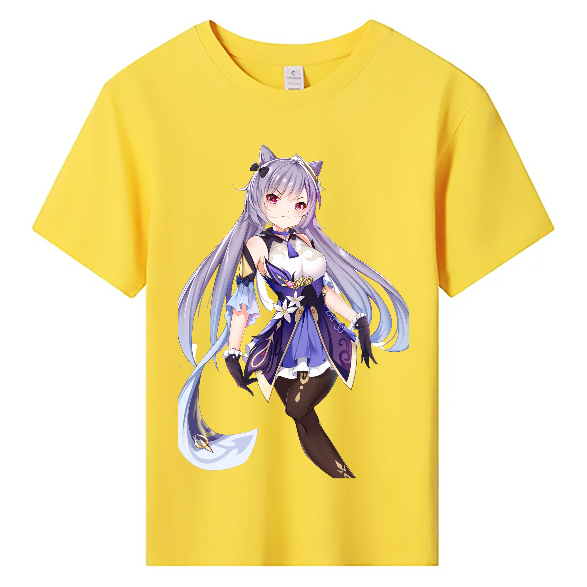 げんし神 刻晴 こくせい genshin Kokusei 綿100％キッズTシャツ（フロントプリント）