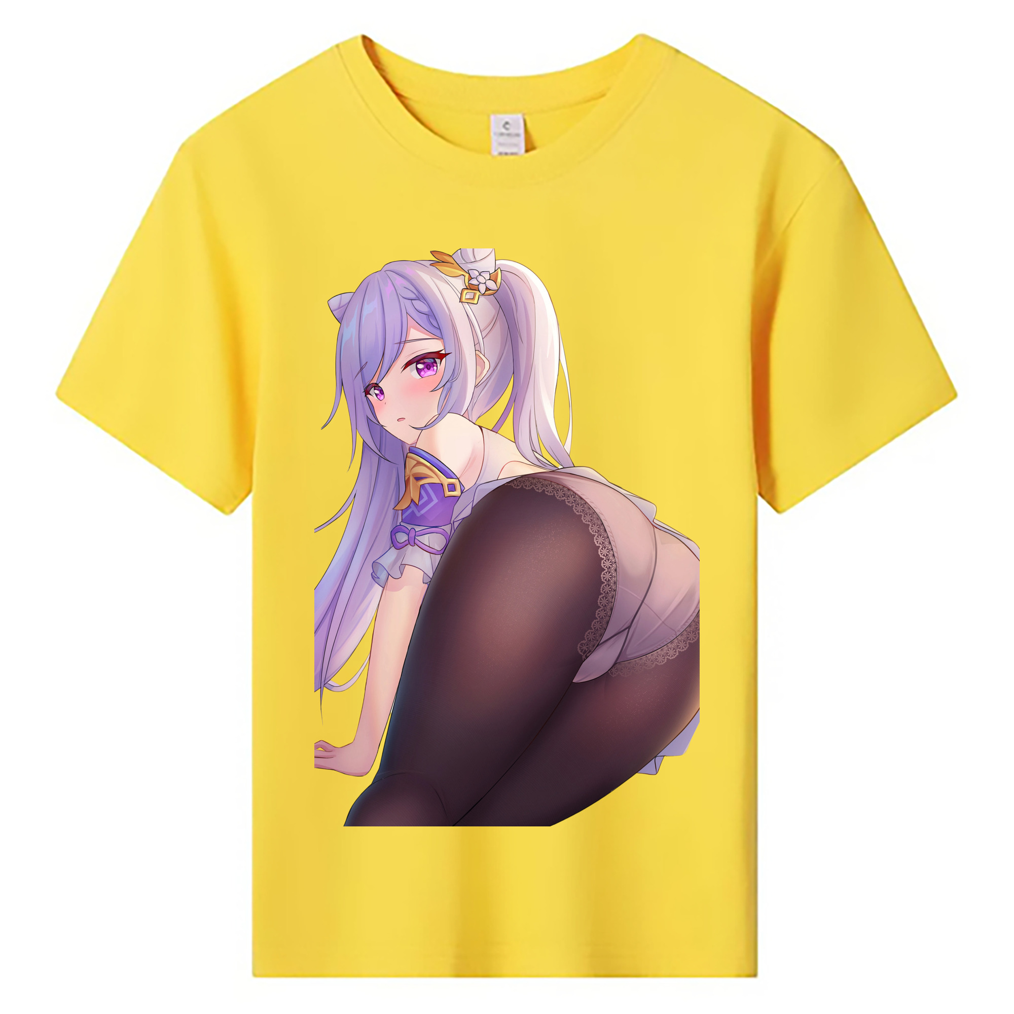 げんし神 刻晴 こくせい genshin Kokusei 綿100％キッズTシャツ（フロントプリント）