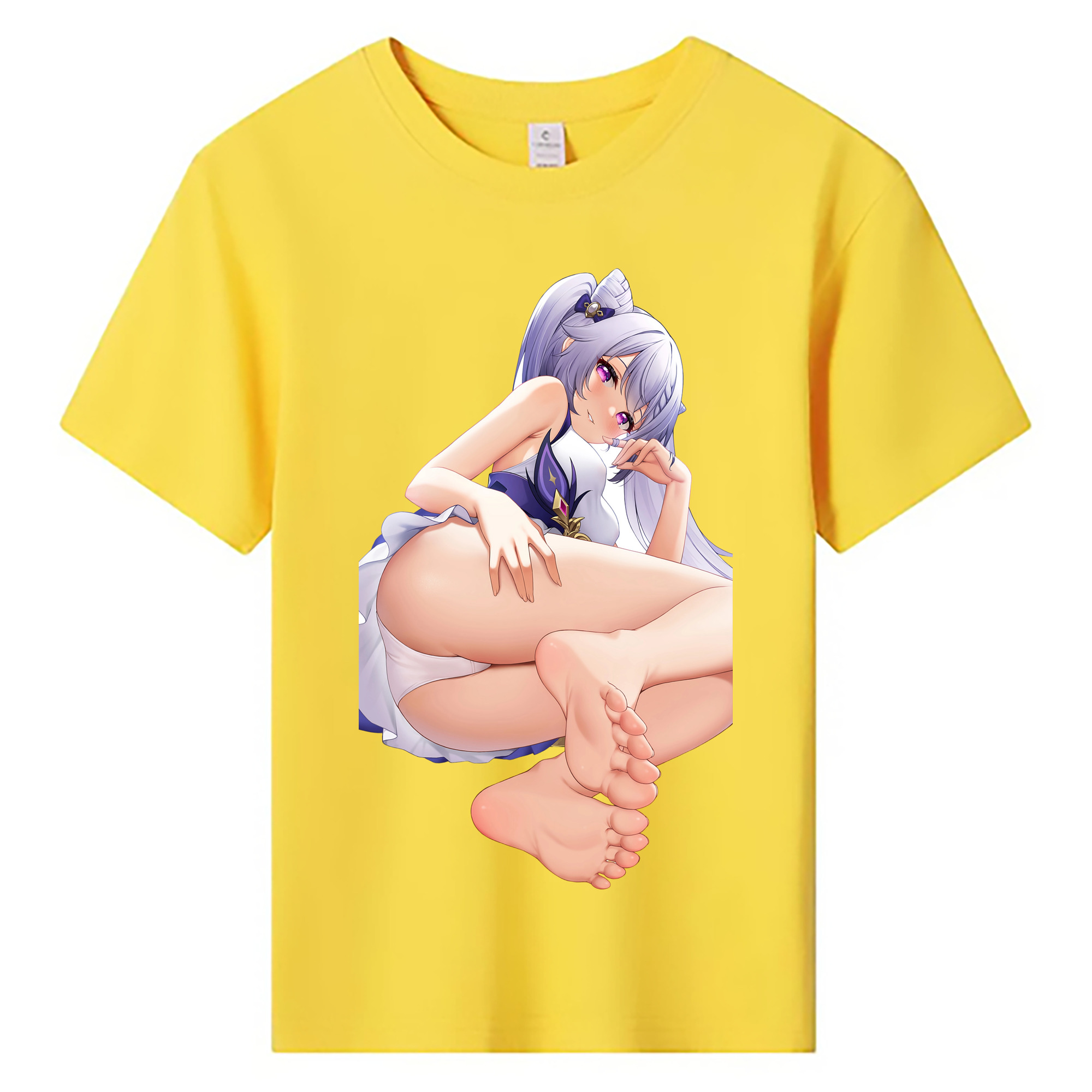 げんし神 刻晴 こくせい genshin Kokusei 綿100％キッズTシャツ（フロントプリント）