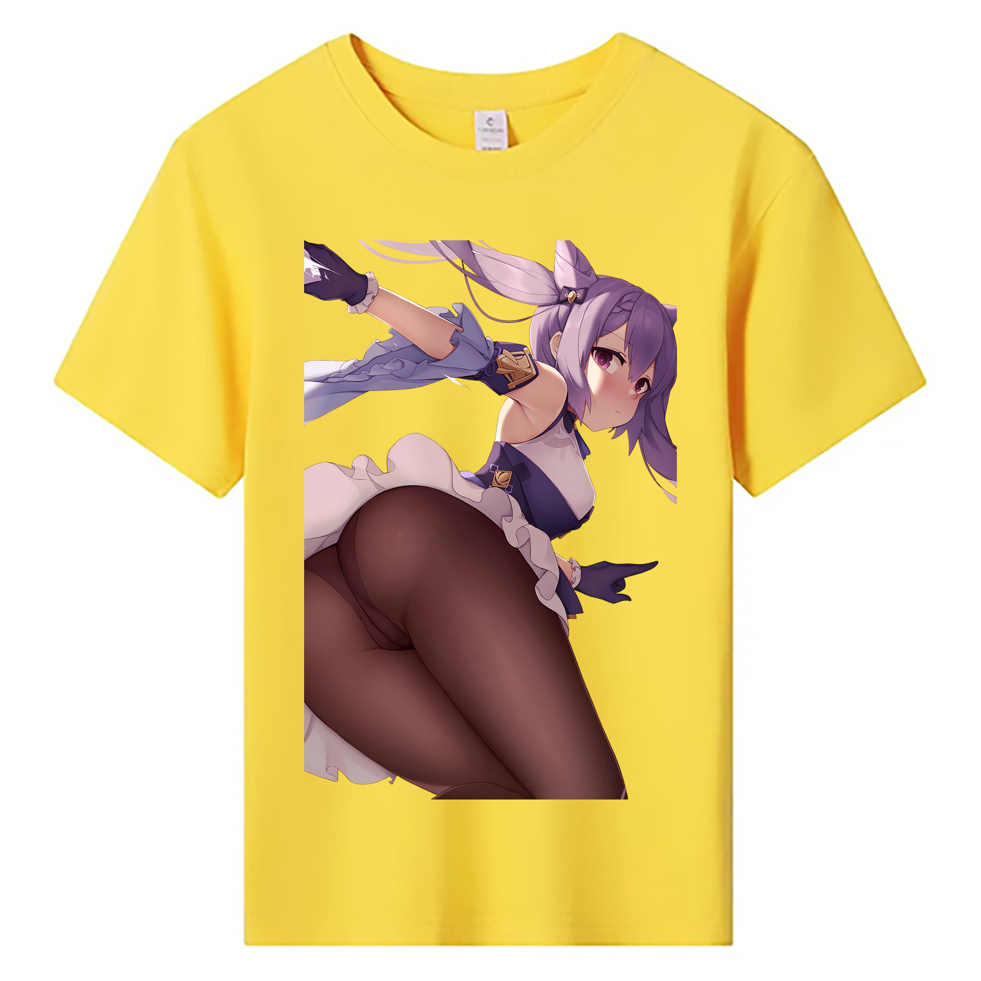 げんし神 刻晴 こくせい genshin Kokusei 綿100％キッズTシャツ（フロントプリント）