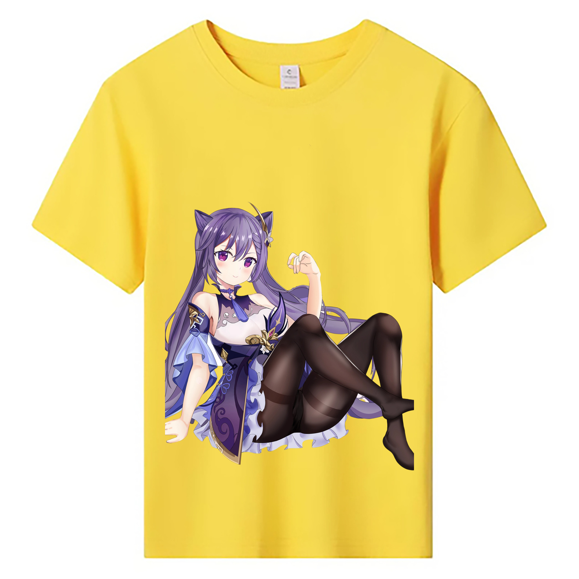 げんし神 刻晴 こくせい genshin Kokusei 綿100％キッズTシャツ（フロントプリント）