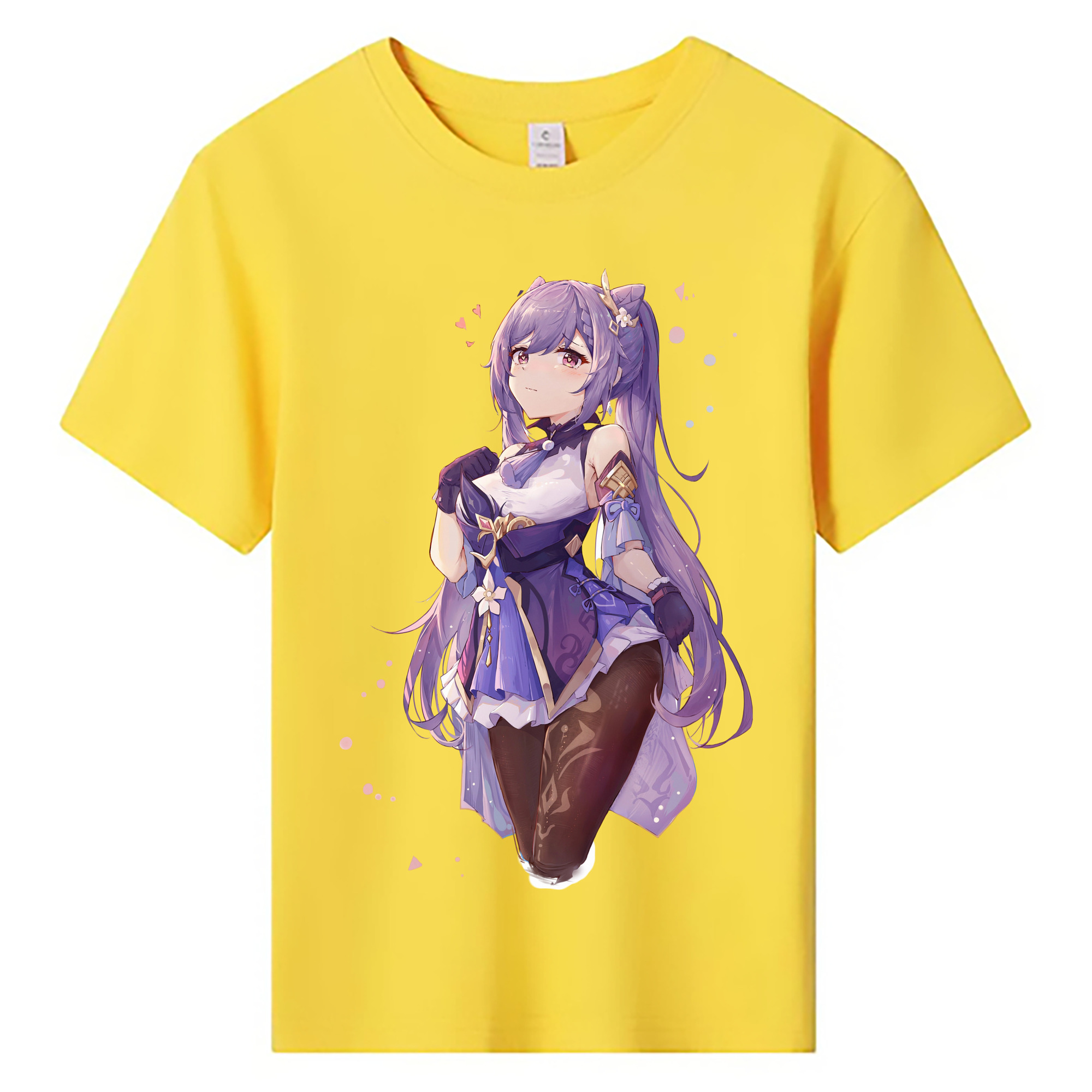 げんし神 刻晴 こくせい genshin Kokusei 綿100％キッズTシャツ（フロントプリント）
