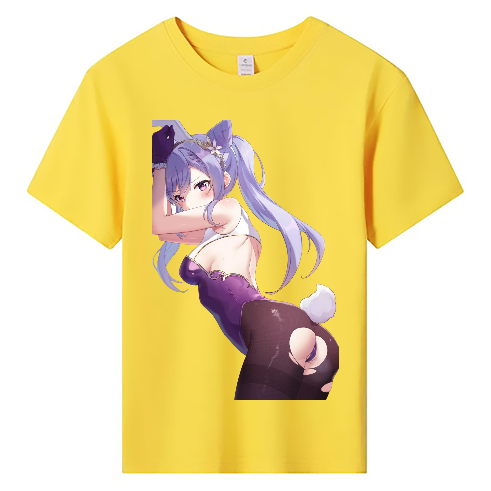 げんし神 刻晴 こくせい genshin Kokusei 綿100％キッズTシャツ（フロントプリント）