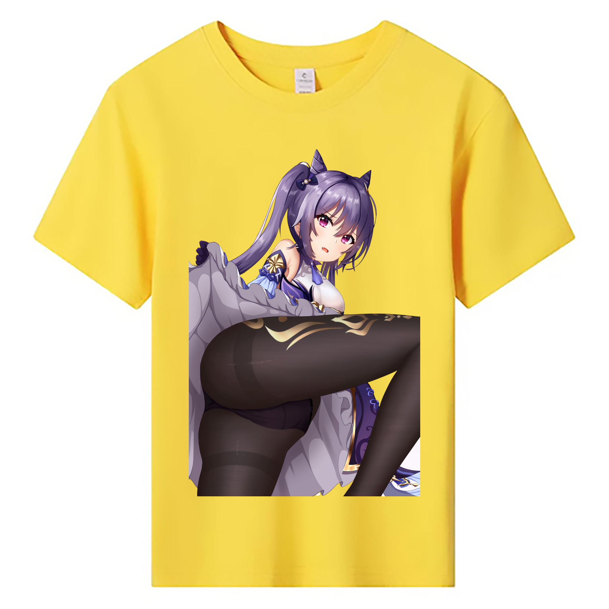 げんし神 刻晴 こくせい genshin Kokusei 綿100％キッズTシャツ（フロントプリント）