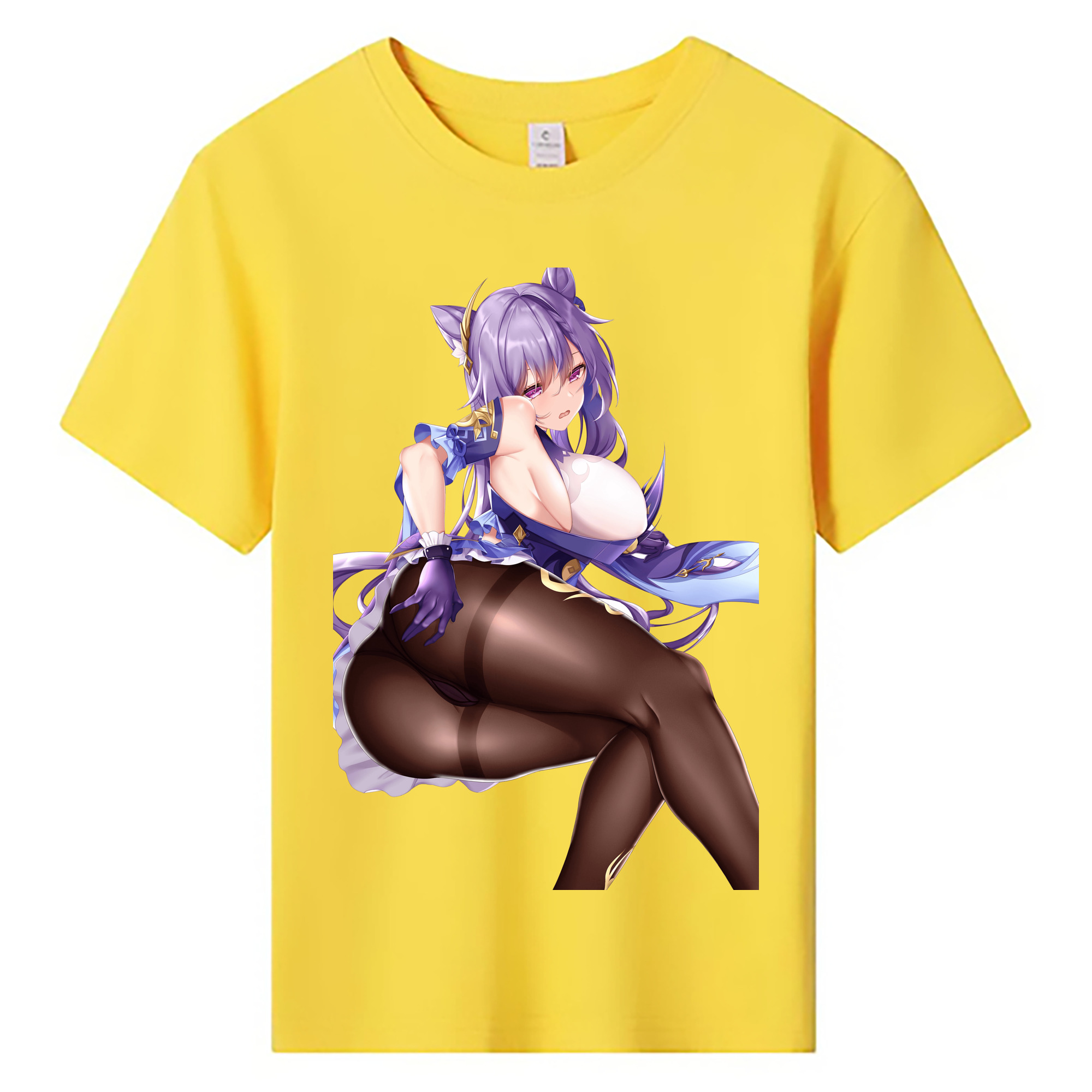 げんし神 刻晴 こくせい genshin Kokusei 綿100％キッズTシャツ（フロントプリント）