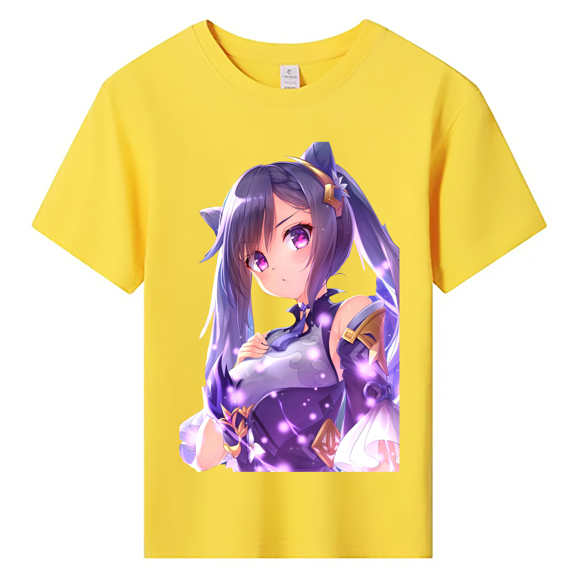 げんし神 刻晴 こくせい genshin Kokusei 綿100％キッズTシャツ（フロントプリント）