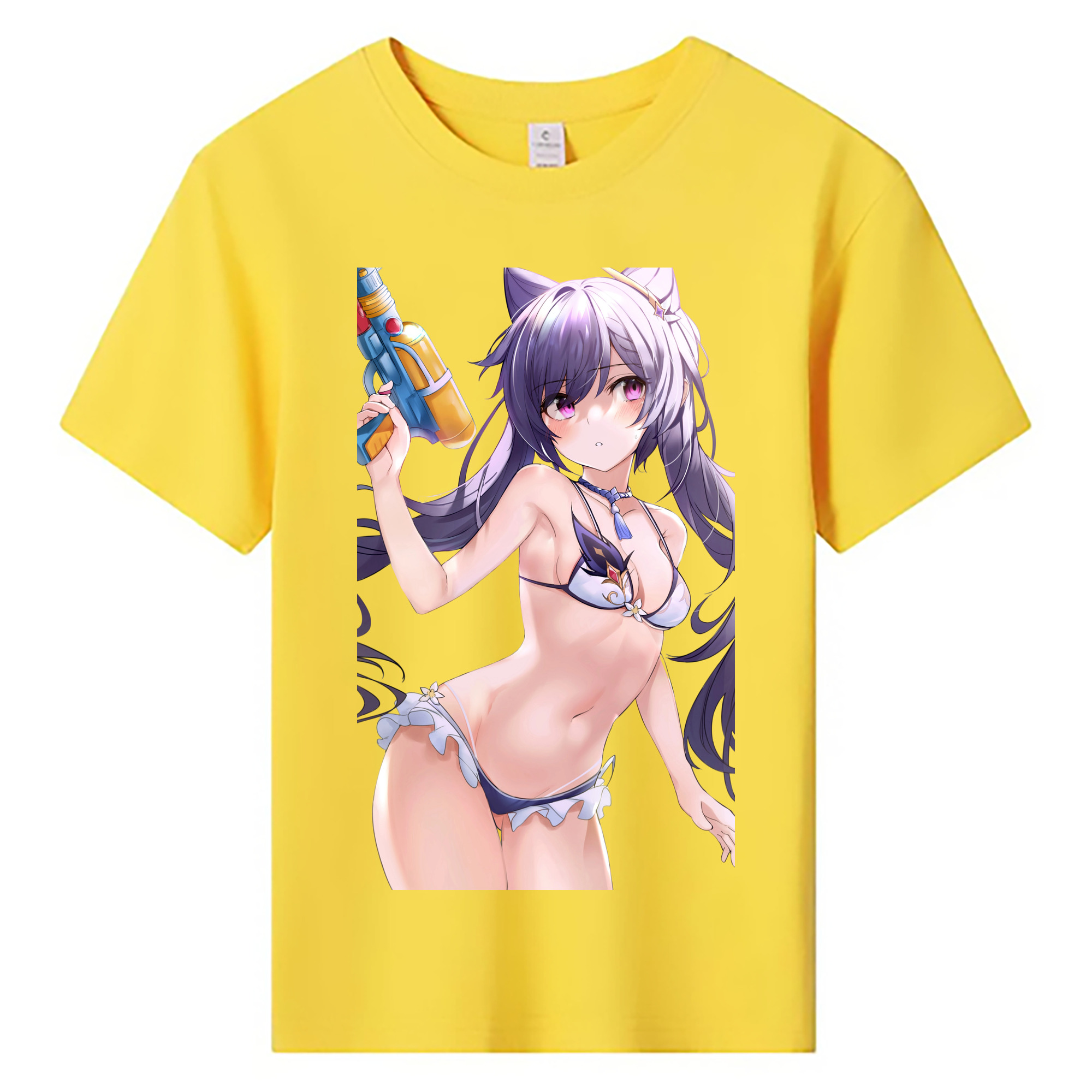 げんし神 刻晴 こくせい genshin Kokusei 綿100％キッズTシャツ（フロントプリント）