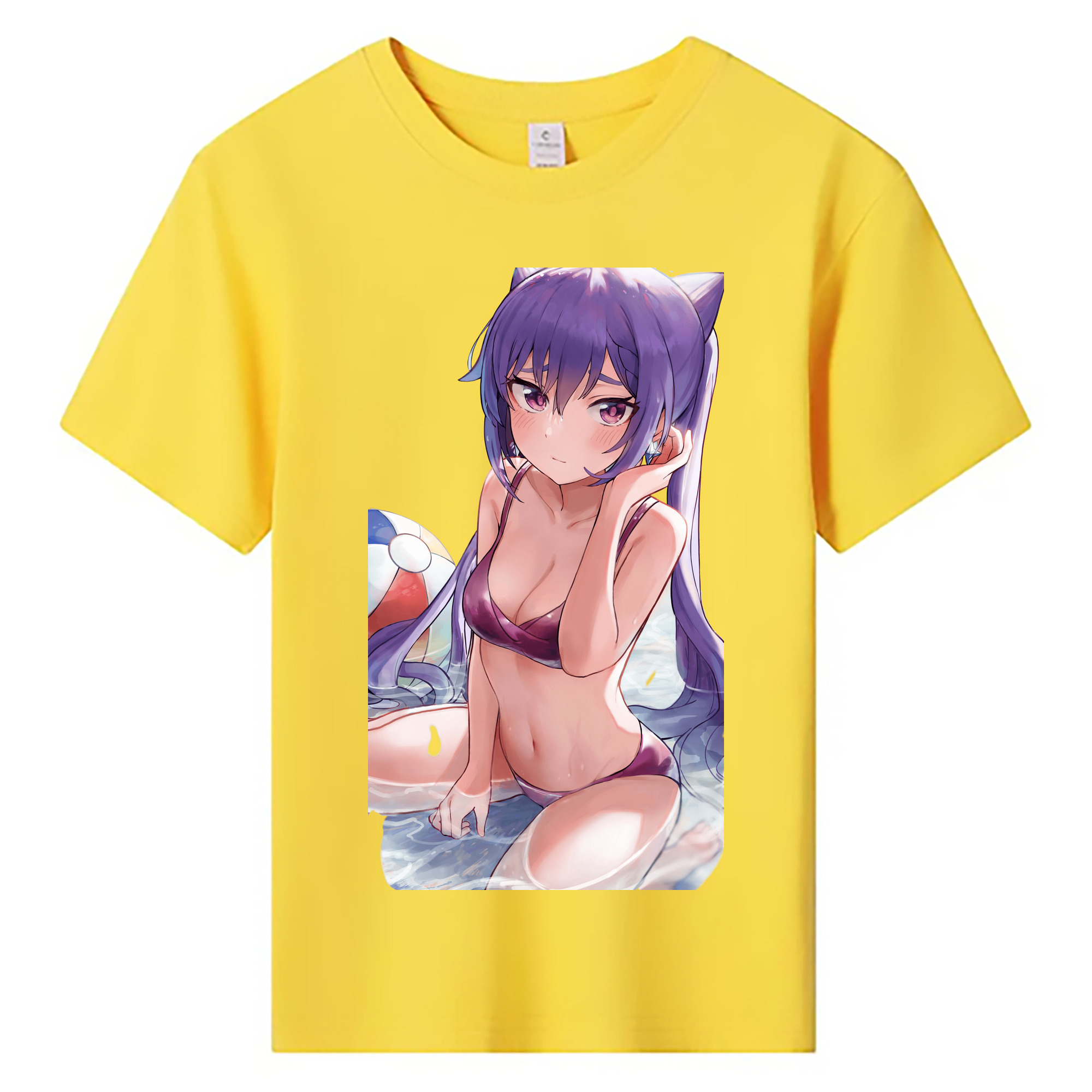 げんし神 刻晴 こくせい genshin Kokusei 綿100％キッズTシャツ（フロントプリント）