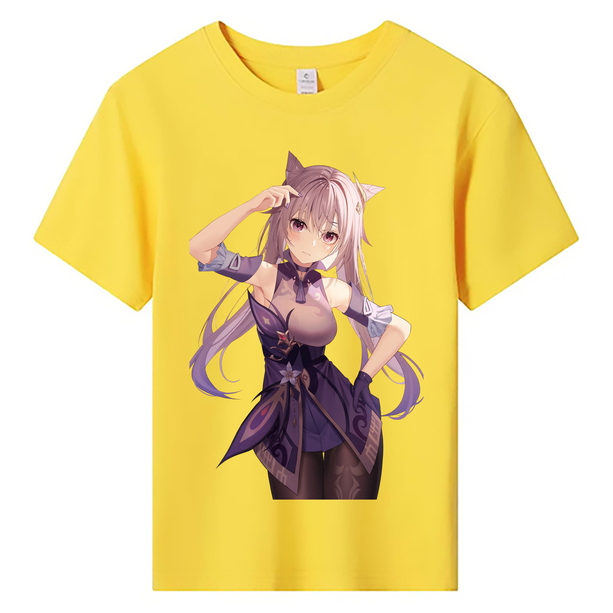 げんし神 刻晴 こくせい genshin Kokusei 綿100％キッズTシャツ（フロントプリント）