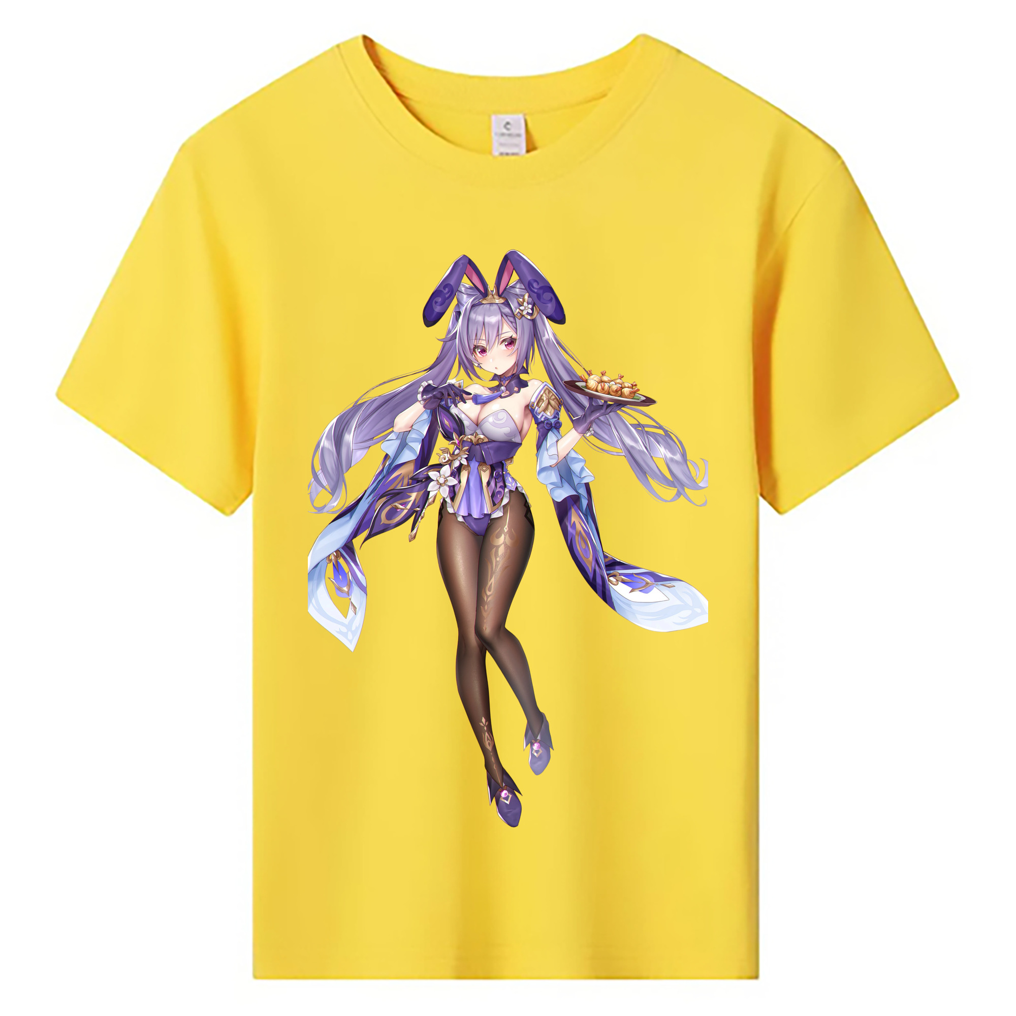 げんし神 刻晴 こくせい genshin Kokusei 綿100％キッズTシャツ（フロントプリント）