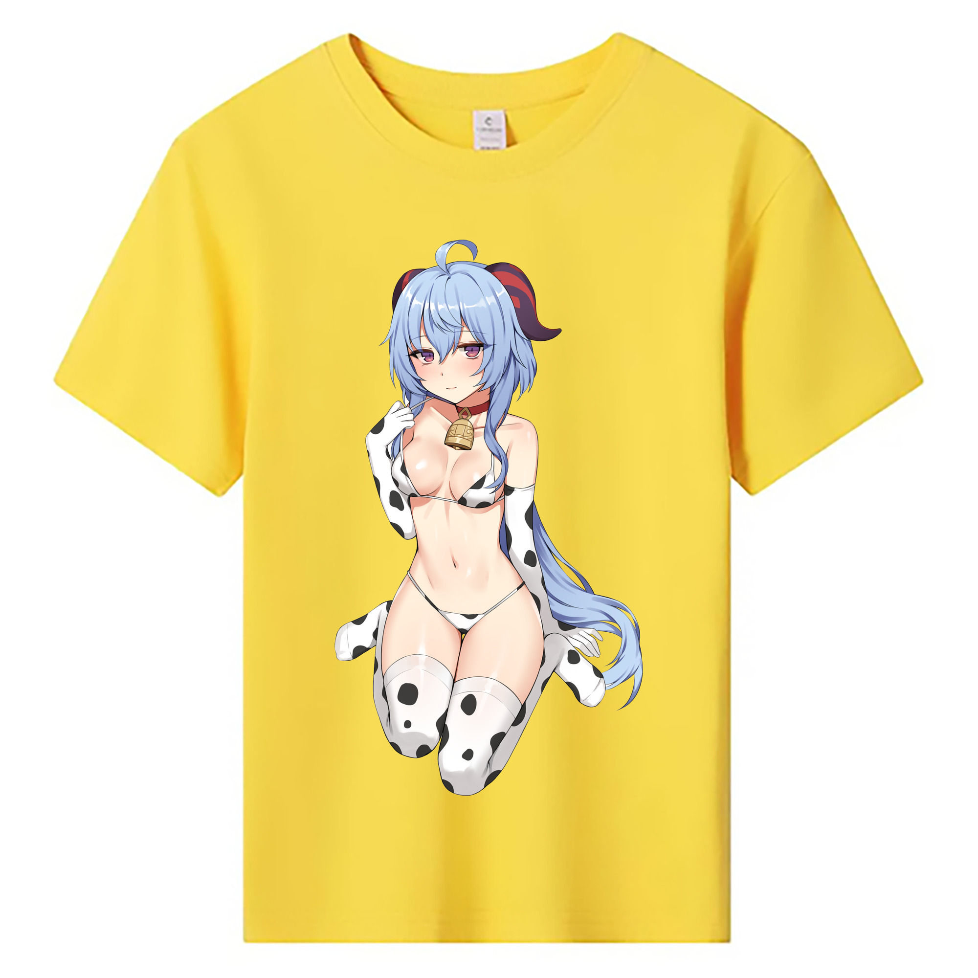 げんし神 甘雨 かんう genshin Ganyu 綿100％キッズTシャツ（フロントプリント）