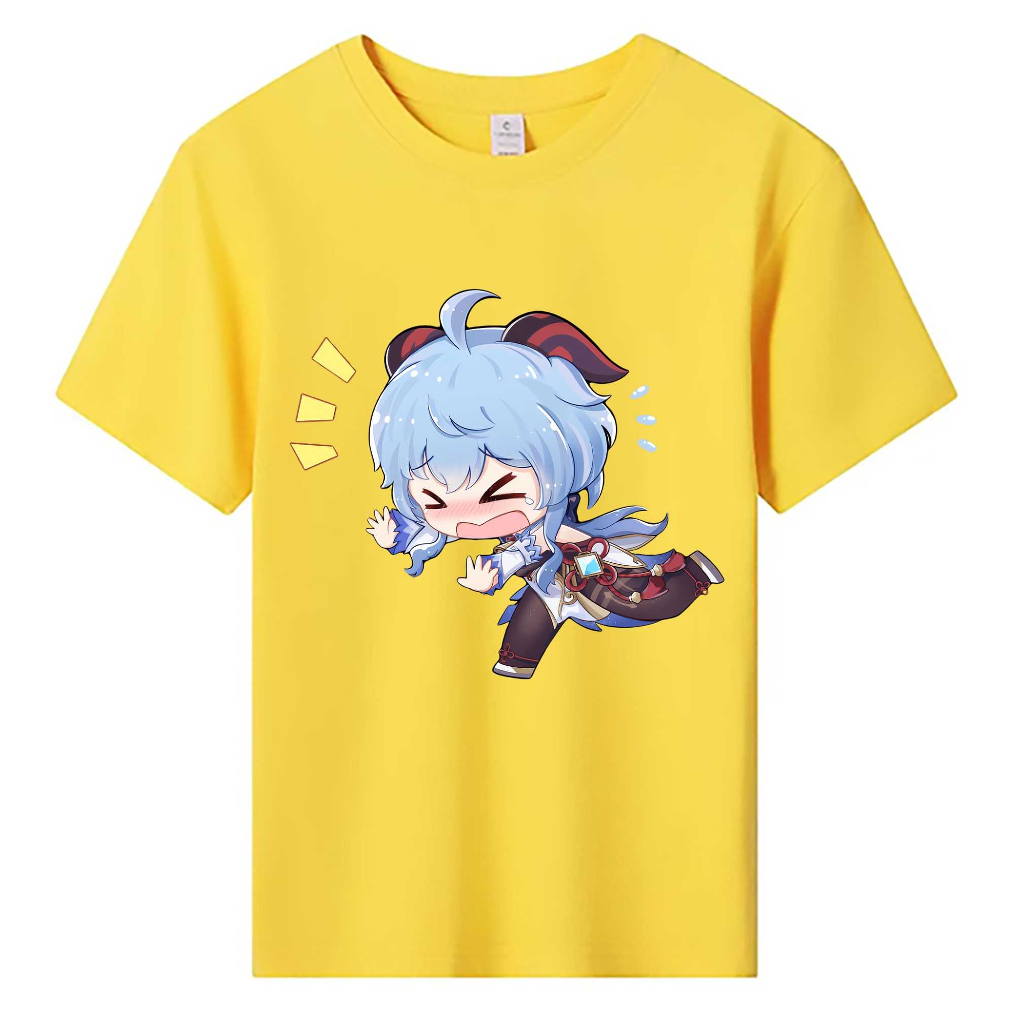 げんし神 甘雨 かんう genshin Ganyu 綿100％キッズTシャツ（フロントプリント）