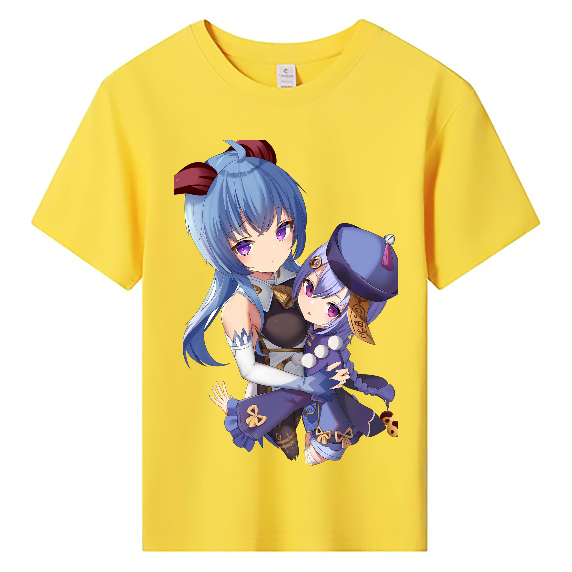 げんし神 甘雨 かんう genshin Ganyu 綿100％キッズTシャツ（フロントプリント）