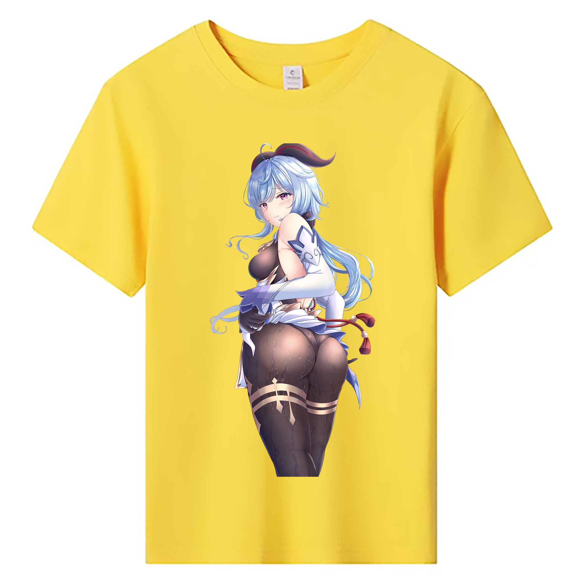 げんし神 甘雨 かんう genshin Ganyu 綿100％キッズTシャツ（フロントプリント）