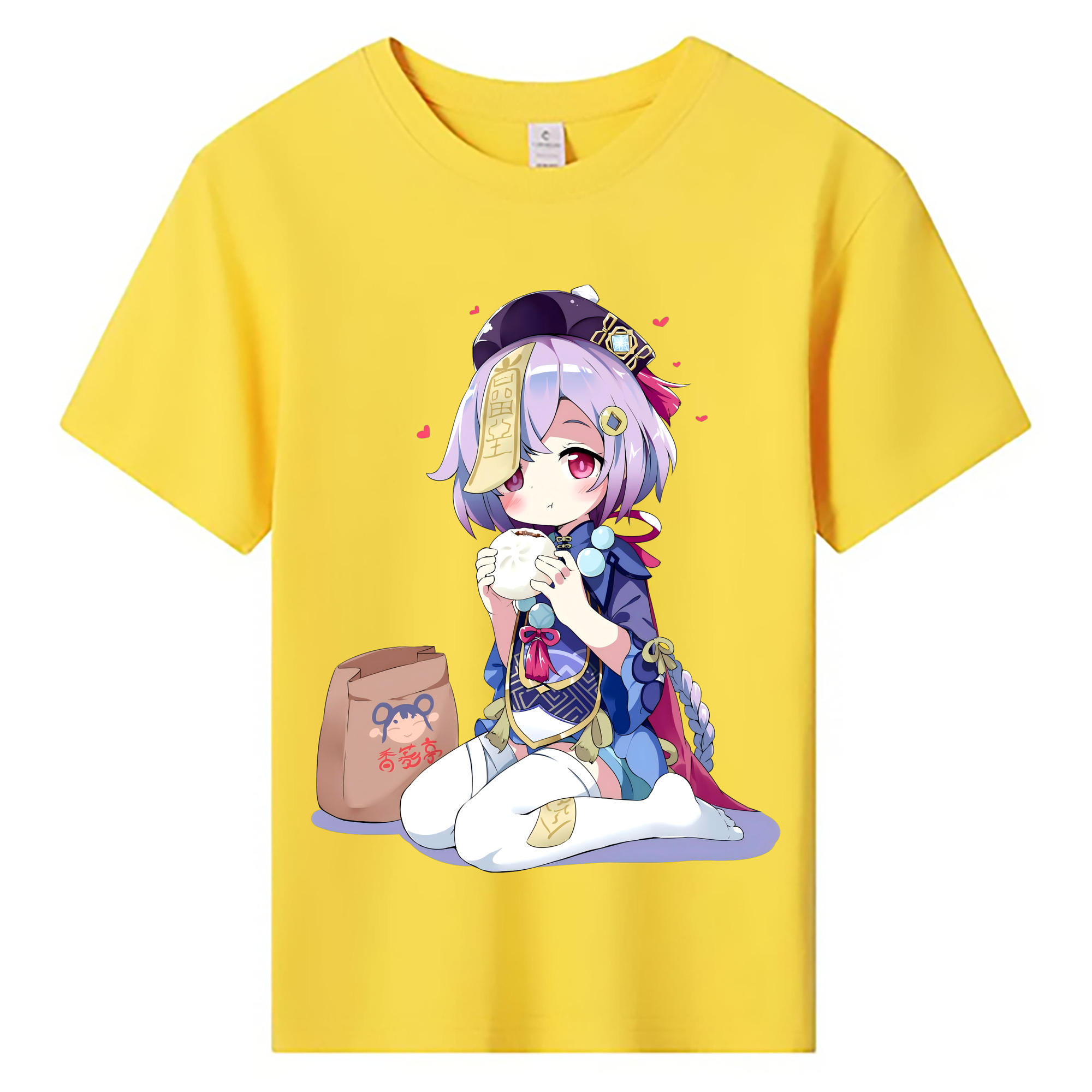 げんし神 七七 なな  genshin Nana 綿100％キッズTシャツ（フロントプリント）