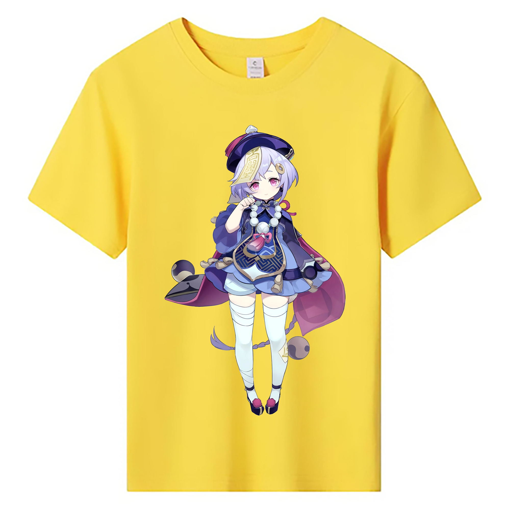 げんし神 七七 なな  genshin Nana 綿100％キッズTシャツ（フロントプリント）