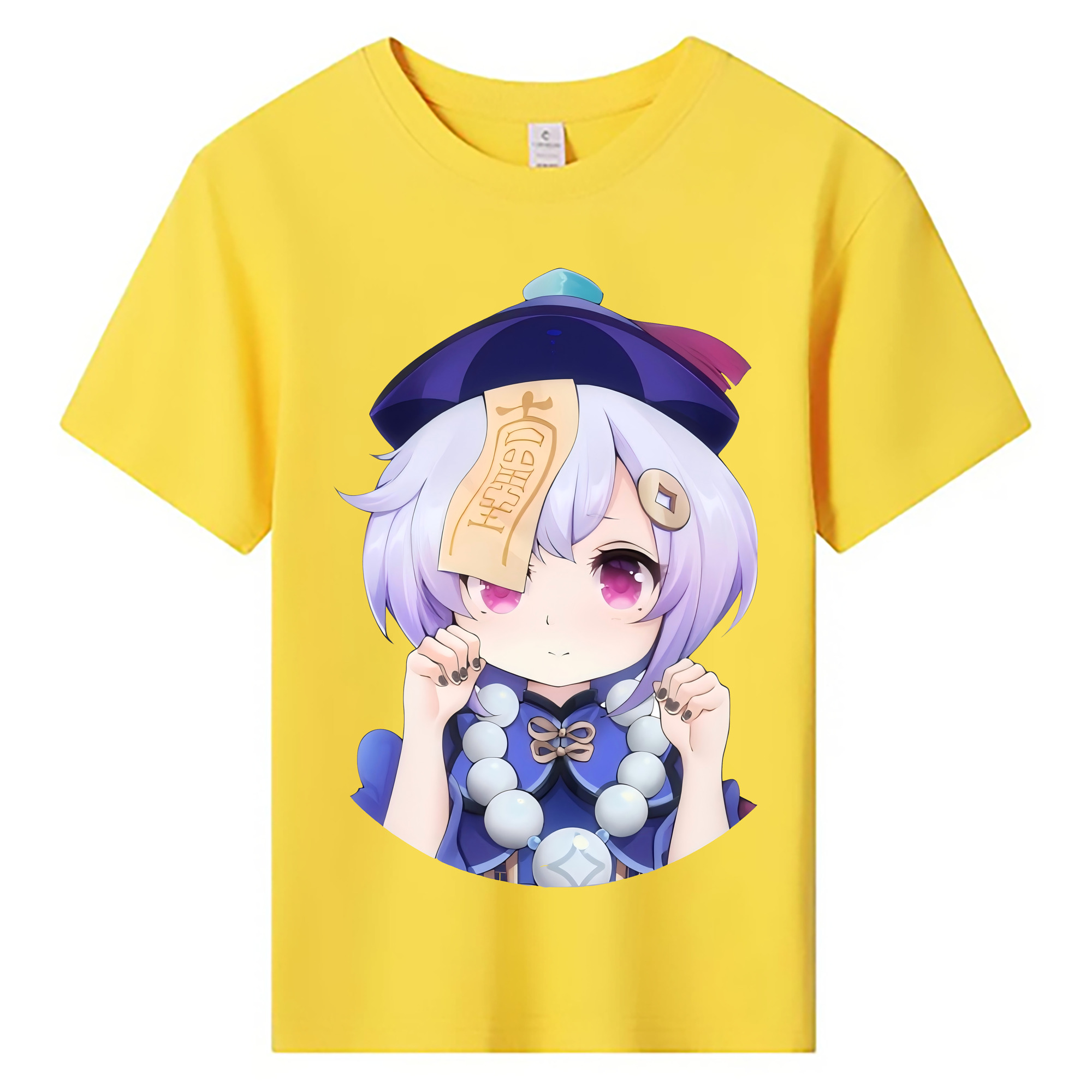 げんし神 七七 なな  genshin Nana 綿100％キッズTシャツ（フロントプリント）