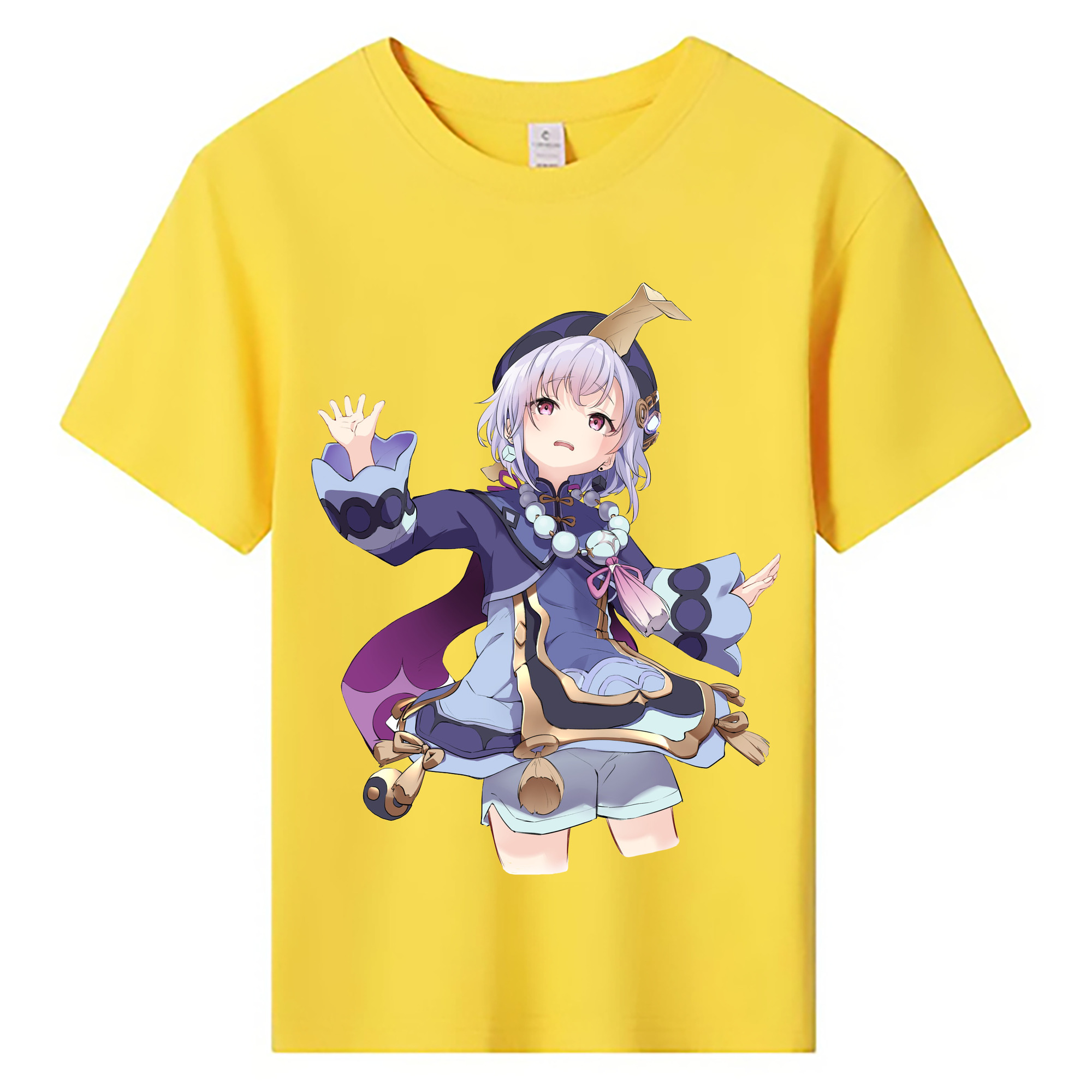 げんし神 七七 なな  genshin Nana 綿100％キッズTシャツ（フロントプリント）