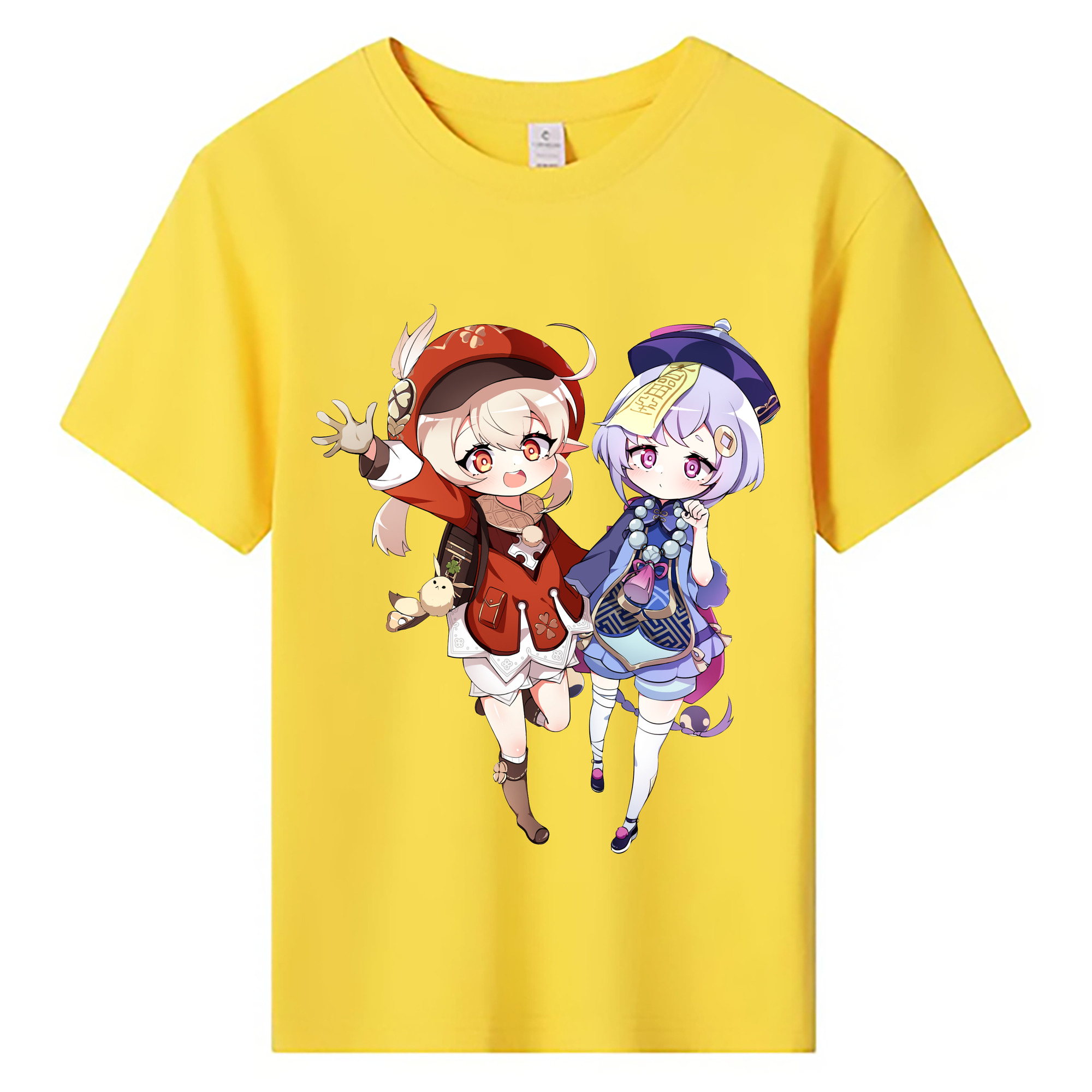 げんし神 七七 なな  genshin Nana 綿100％キッズTシャツ（フロントプリント）