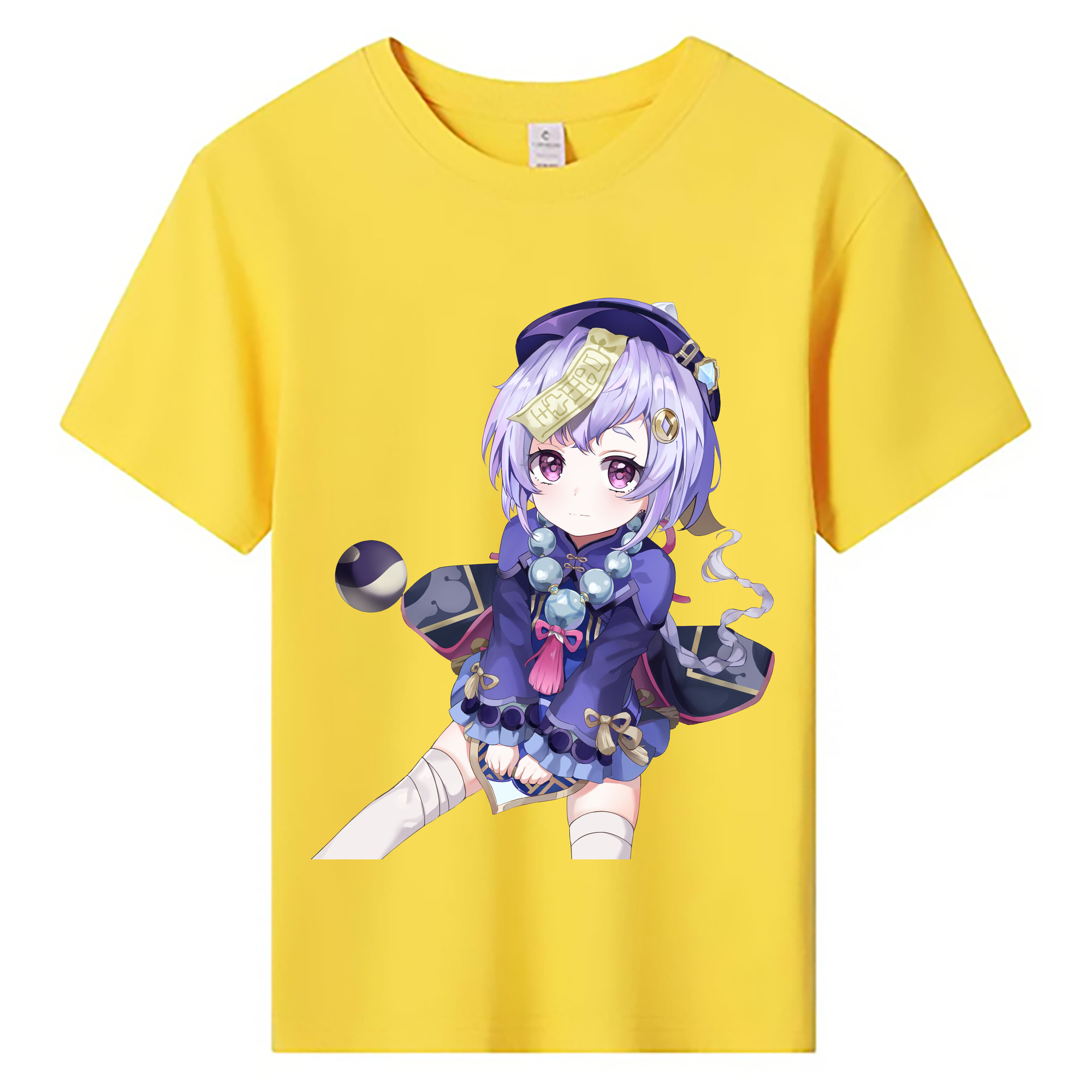げんし神 七七 なな  genshin Nana 綿100％キッズTシャツ（フロントプリント）