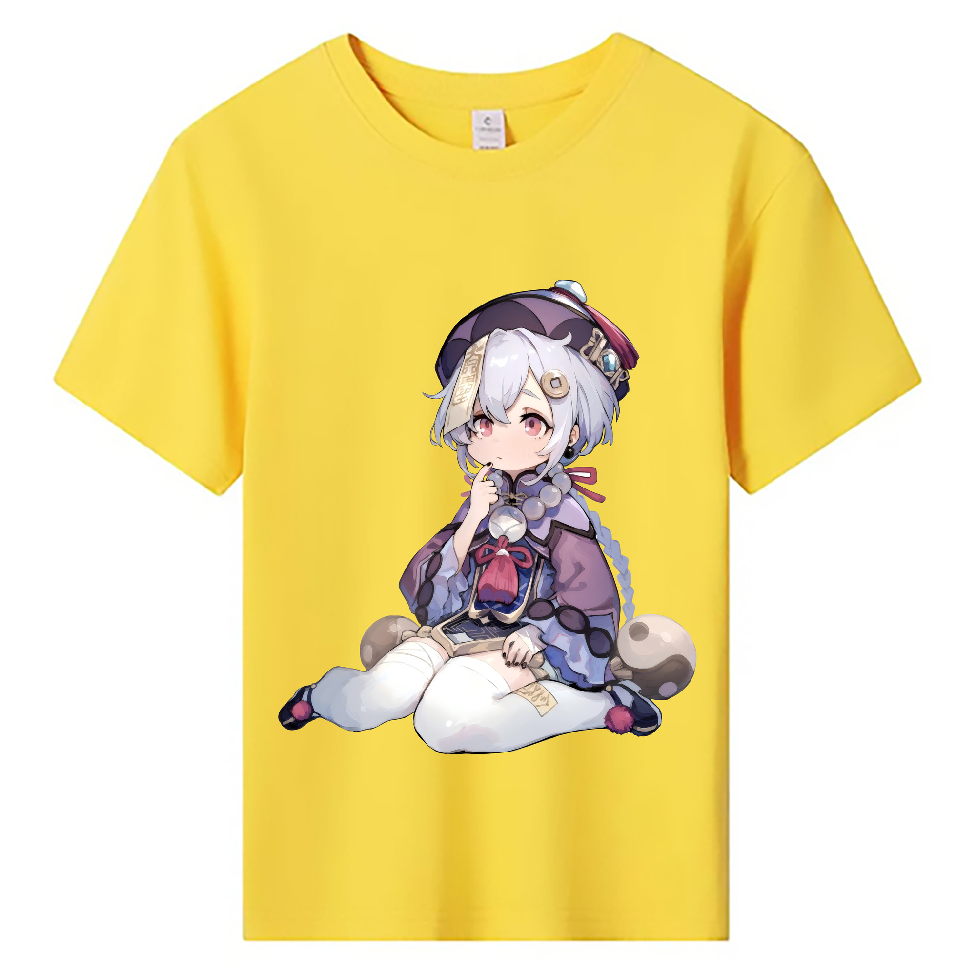 げんし神 七七 なな  genshin Nana 綿100％キッズTシャツ（フロントプリント）
