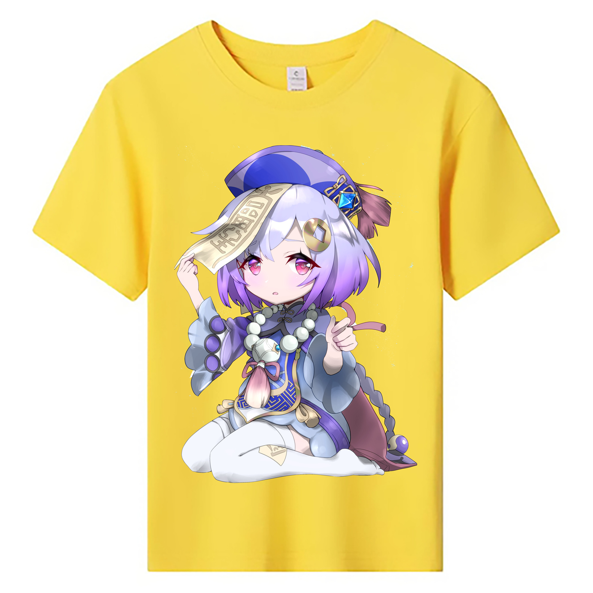 げんし神 七七 なな  genshin Nana 綿100％キッズTシャツ（フロントプリント）