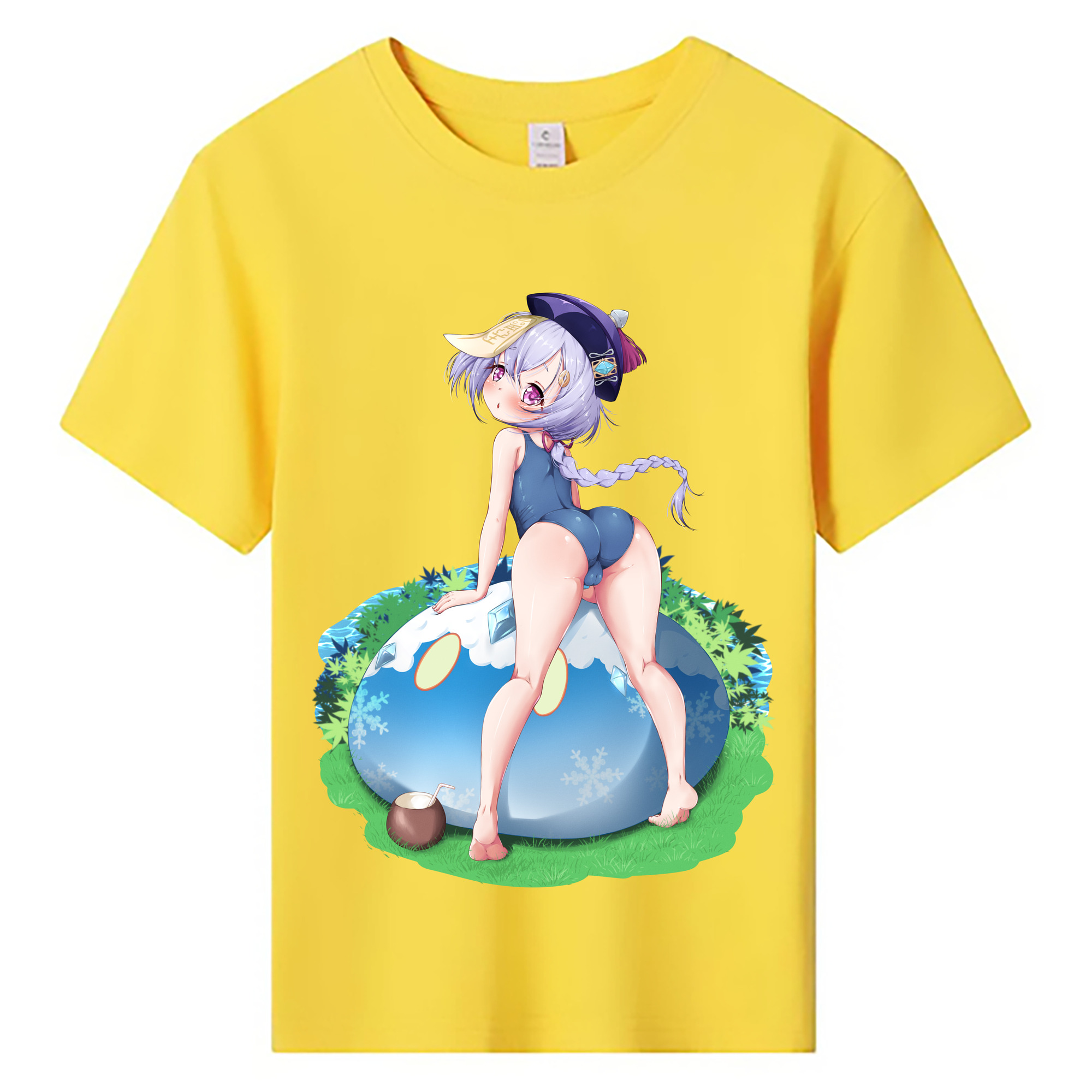 げんし神 七七 なな  genshin Nana 綿100％キッズTシャツ（フロントプリント）