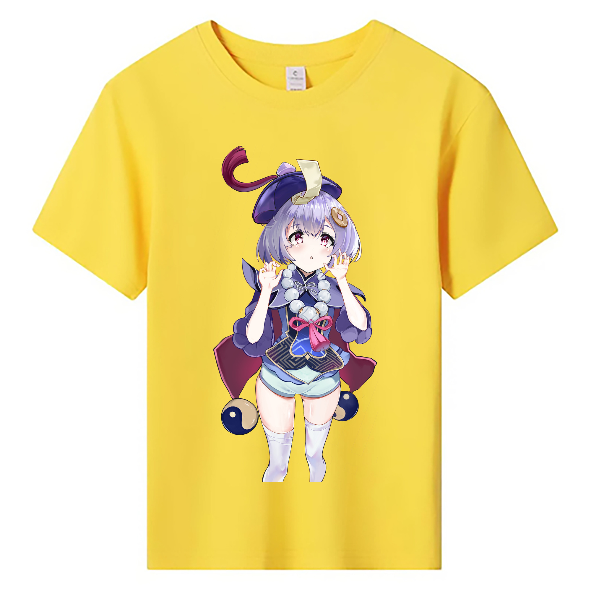 げんし神 七七 なな  genshin Nana 綿100％キッズTシャツ（フロントプリント）