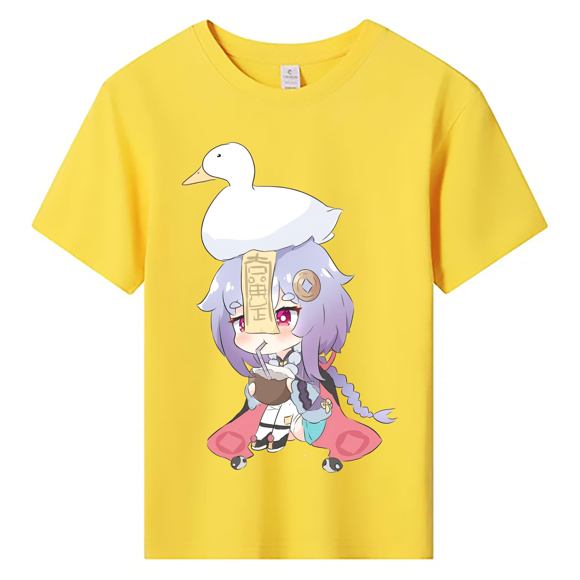 げんし神 七七 なな  genshin Nana 綿100％キッズTシャツ（フロントプリント）