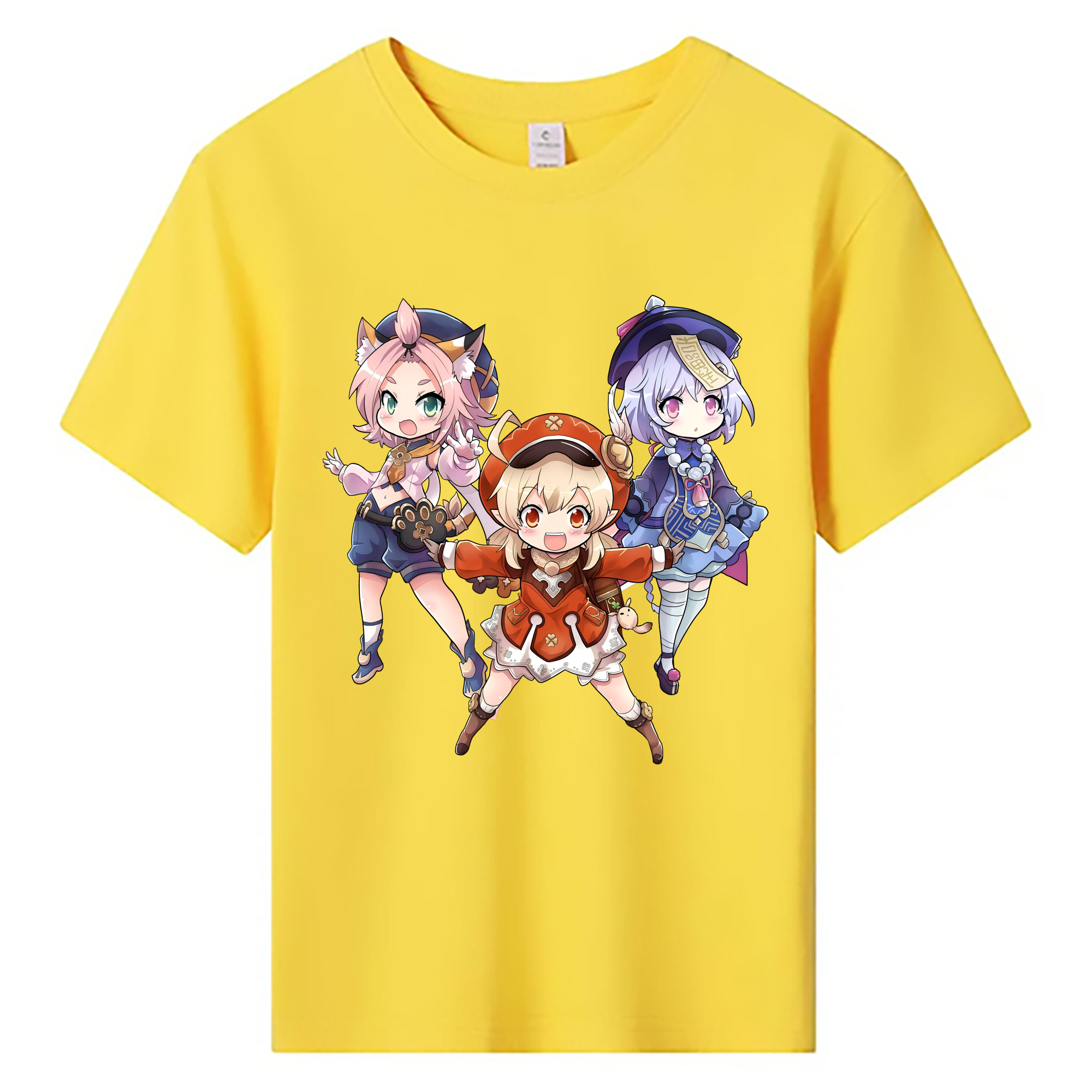 げんし神 七七 なな  genshin Nana 綿100％キッズTシャツ（フロントプリント）