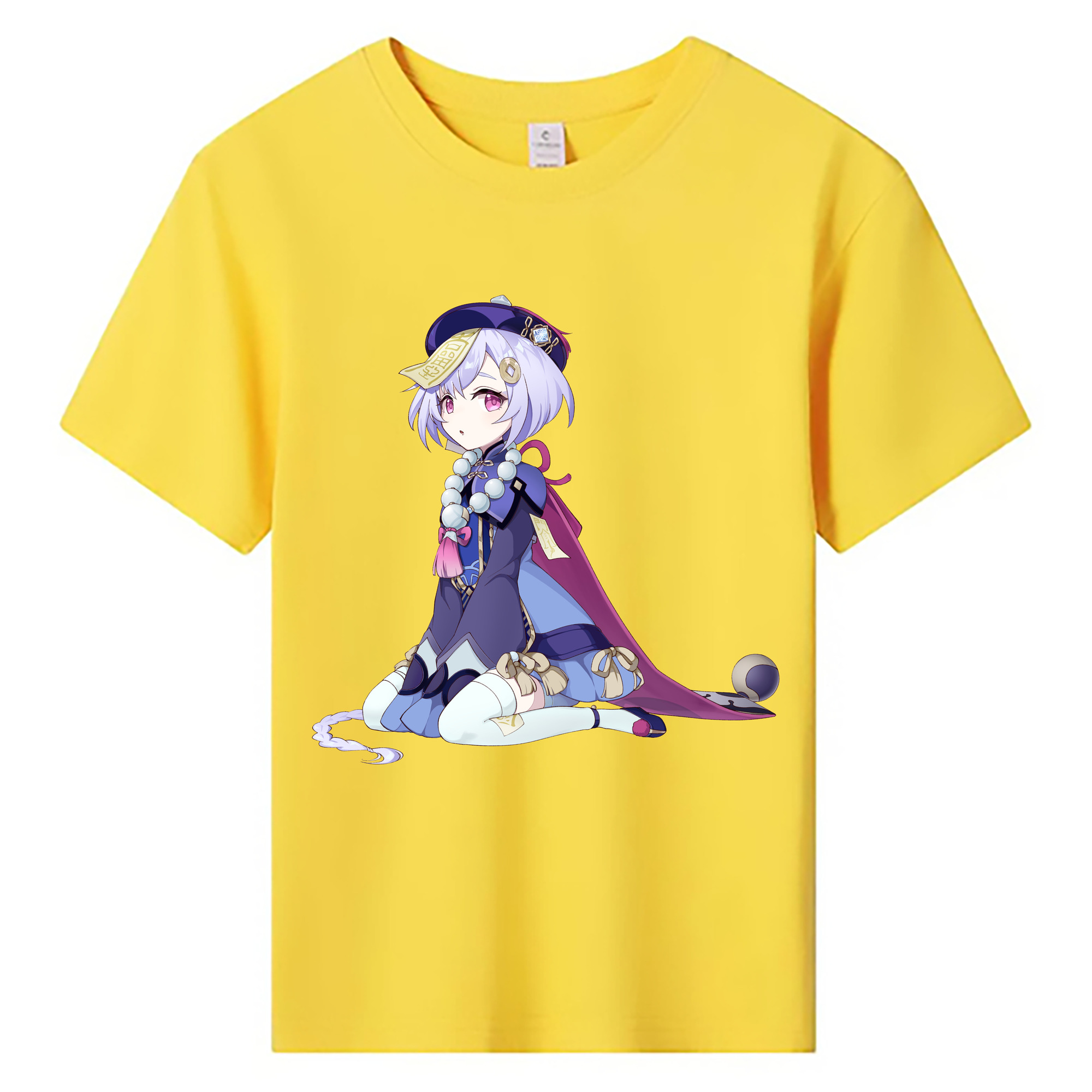 げんし神 七七 なな  genshin Nana 綿100％キッズTシャツ（フロントプリント）