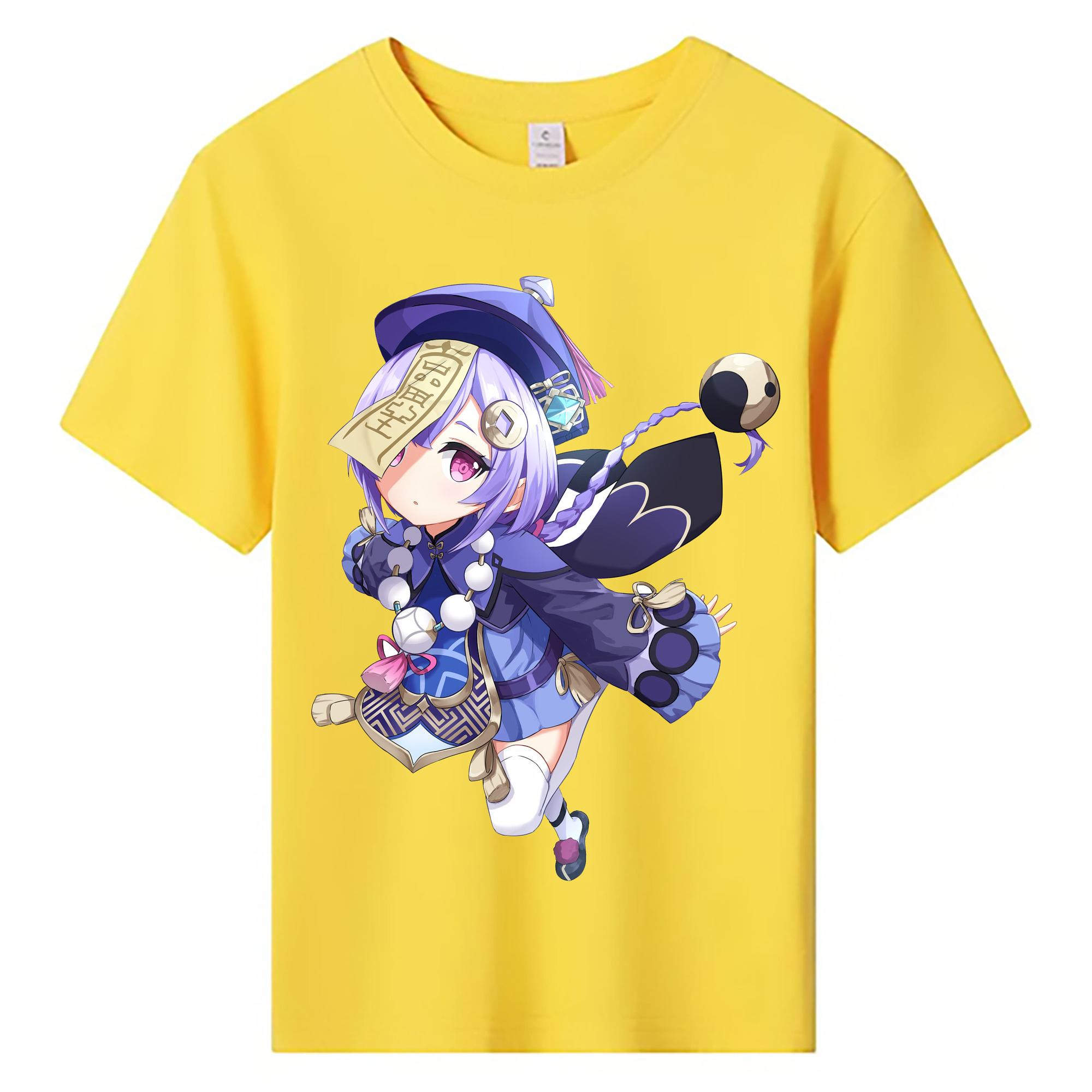 げんし神 七七 なな  genshin Nana 綿100％キッズTシャツ（フロントプリント）